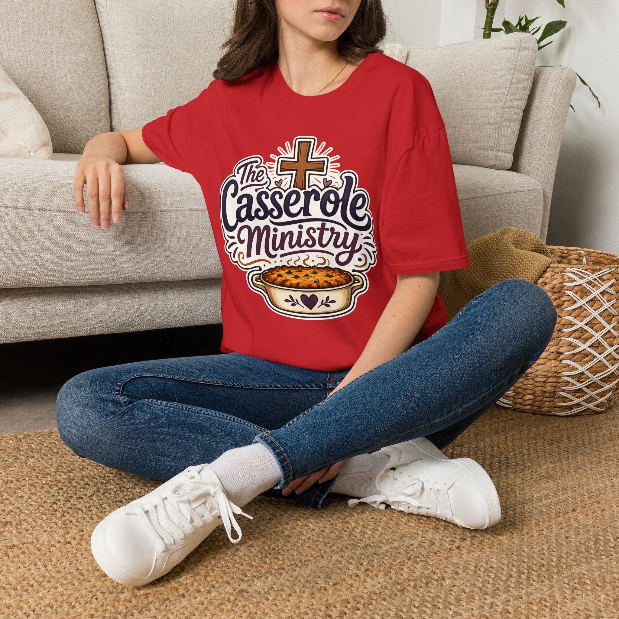 Casserole Ministry T-Shirt — Faith-Based Church Potluck Tee