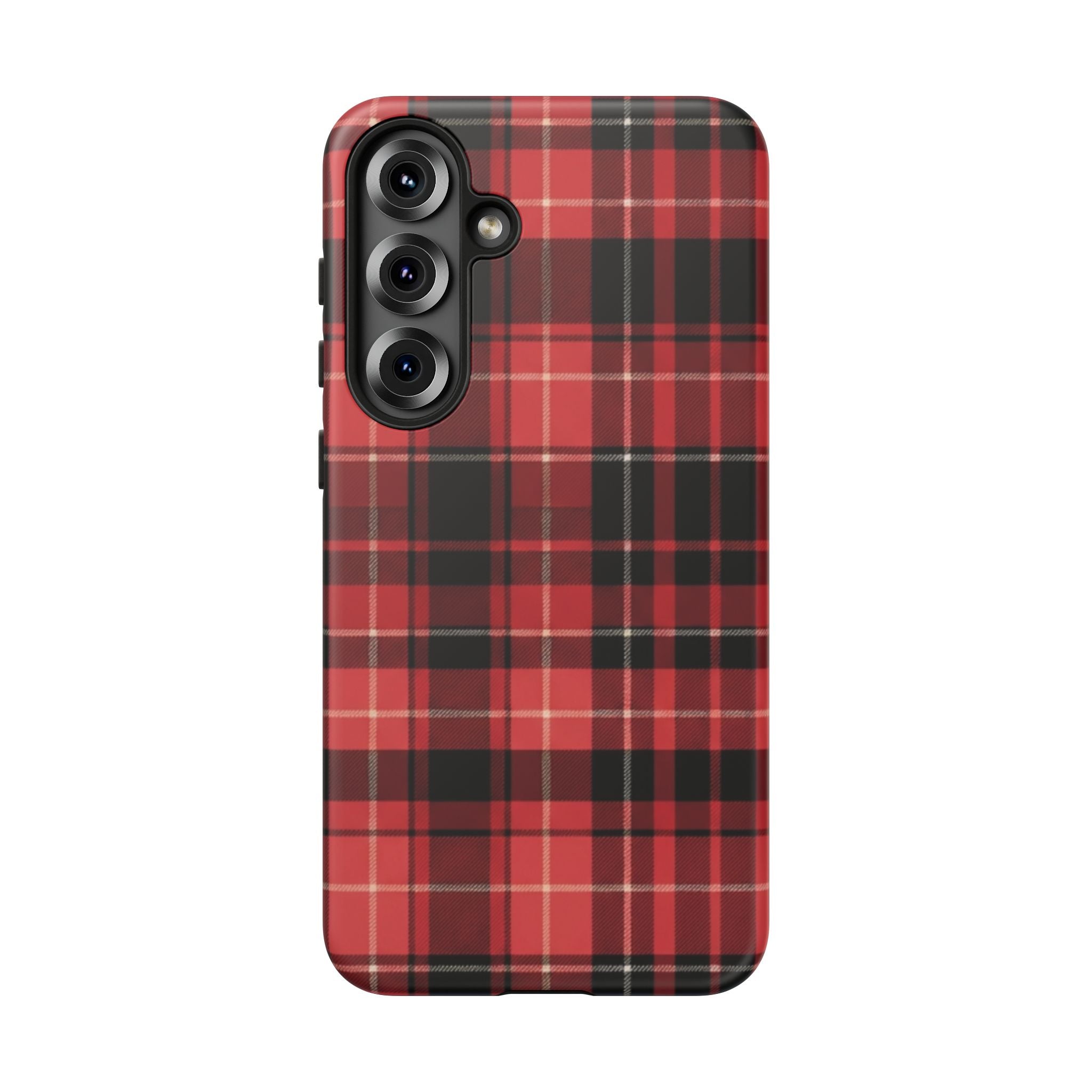 Red Black Buffalo Plaid Tough Phone Case