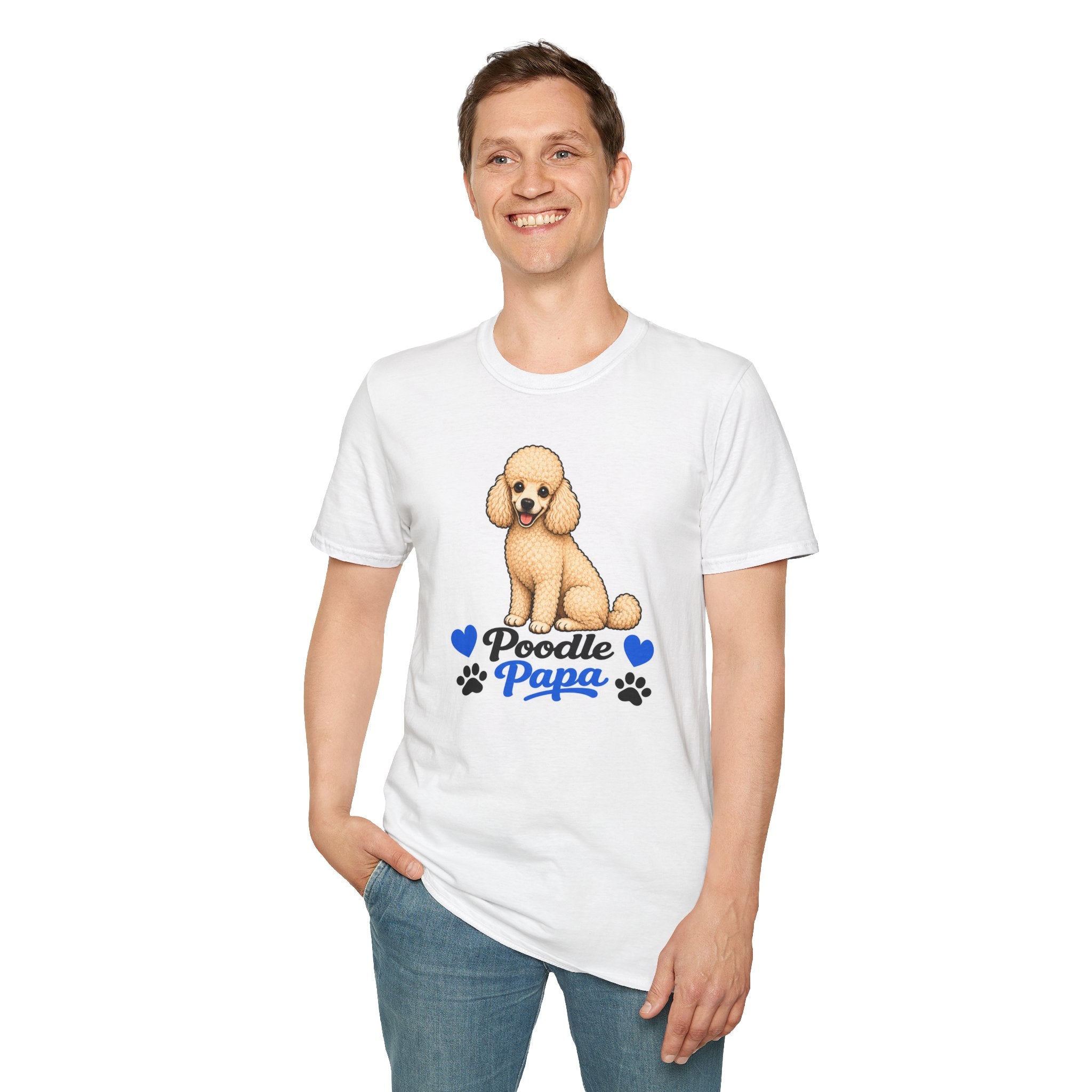 Poodle Papa T-Shirt – Cute Poodle Graphic Tee for Dog Lovers