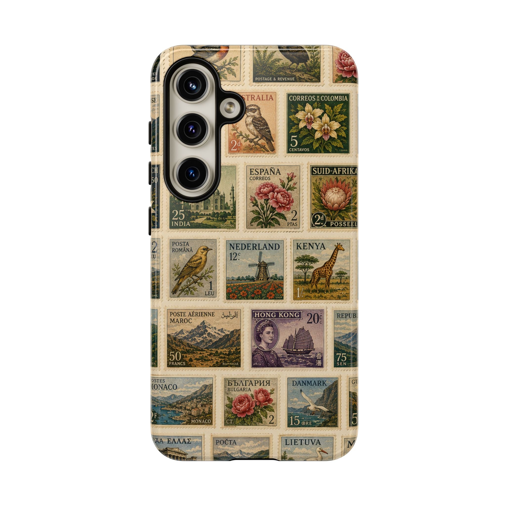Vintage Postage Stamp Phone Case | Multiple Types