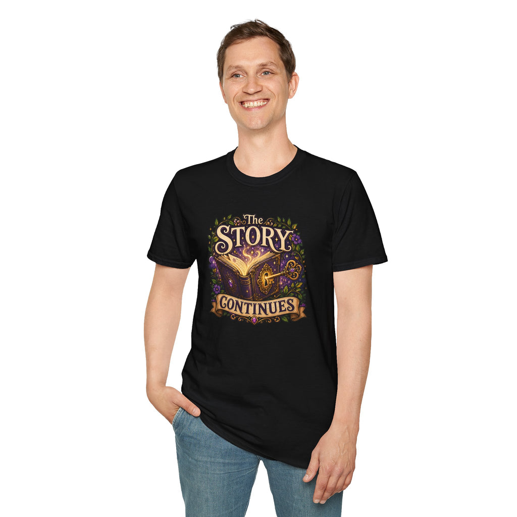 The Story Continues T-Shirt — Fantasy Book Lover Tee