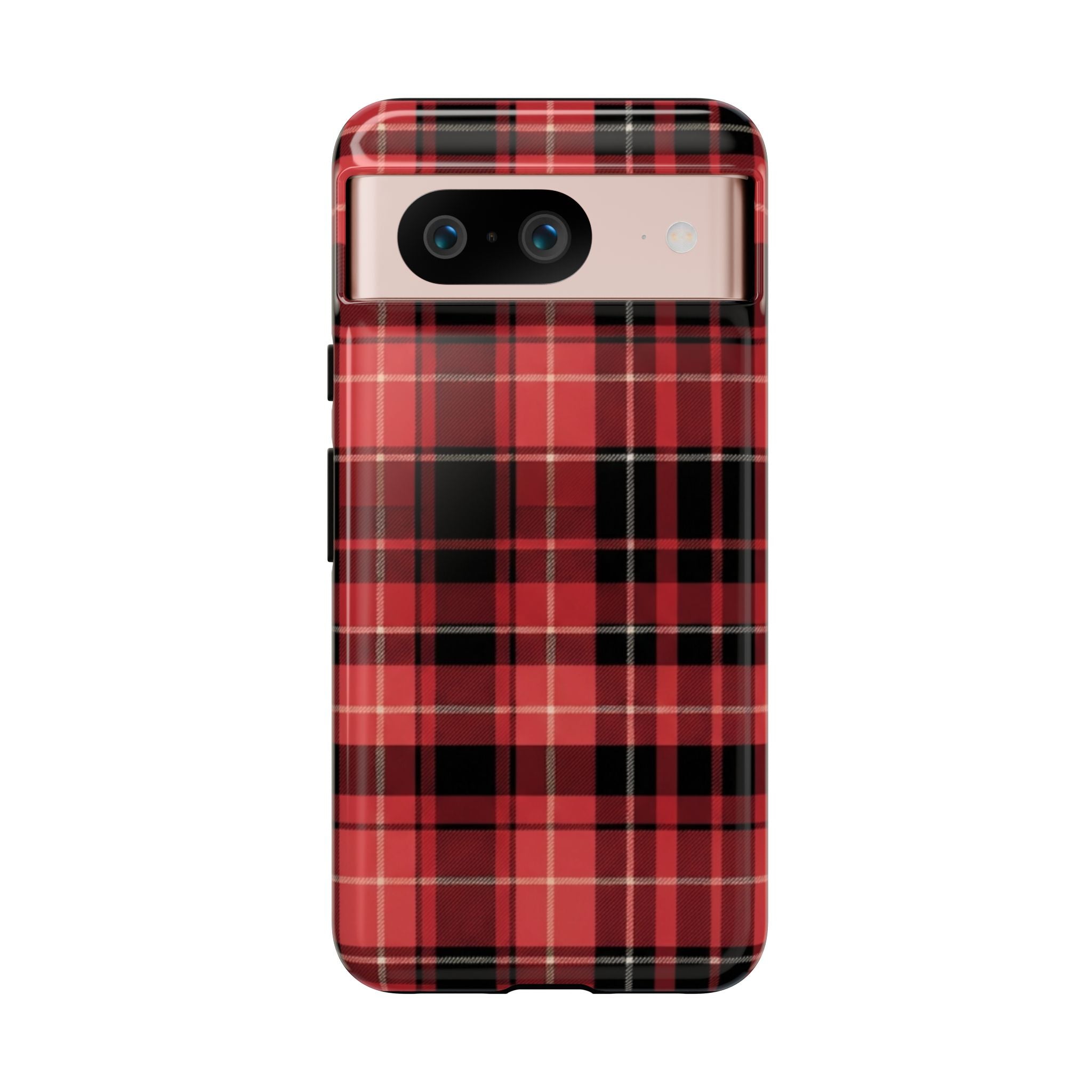 Red Black Buffalo Plaid Tough Phone Case
