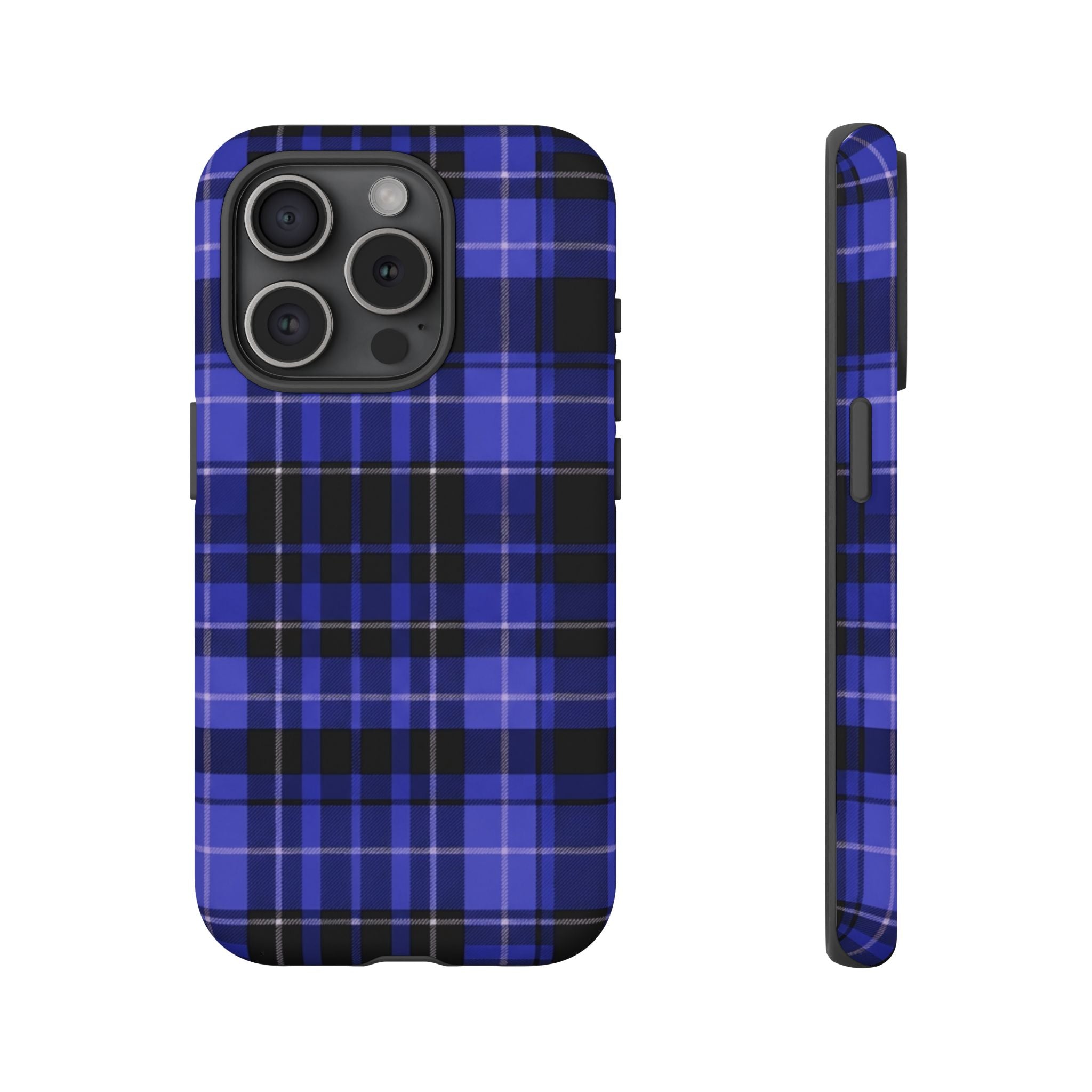 Blue Buffalo Plaid Tough Case — Blue Plaid Protective Phone Case