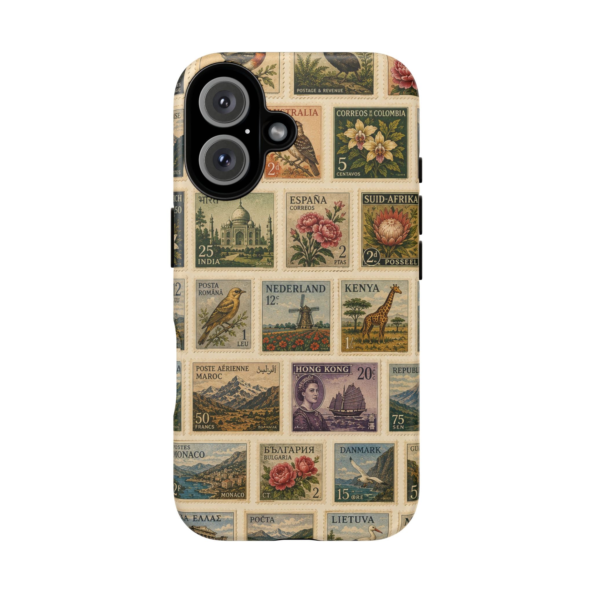 Vintage Postage Stamp Phone Case | Multiple Types