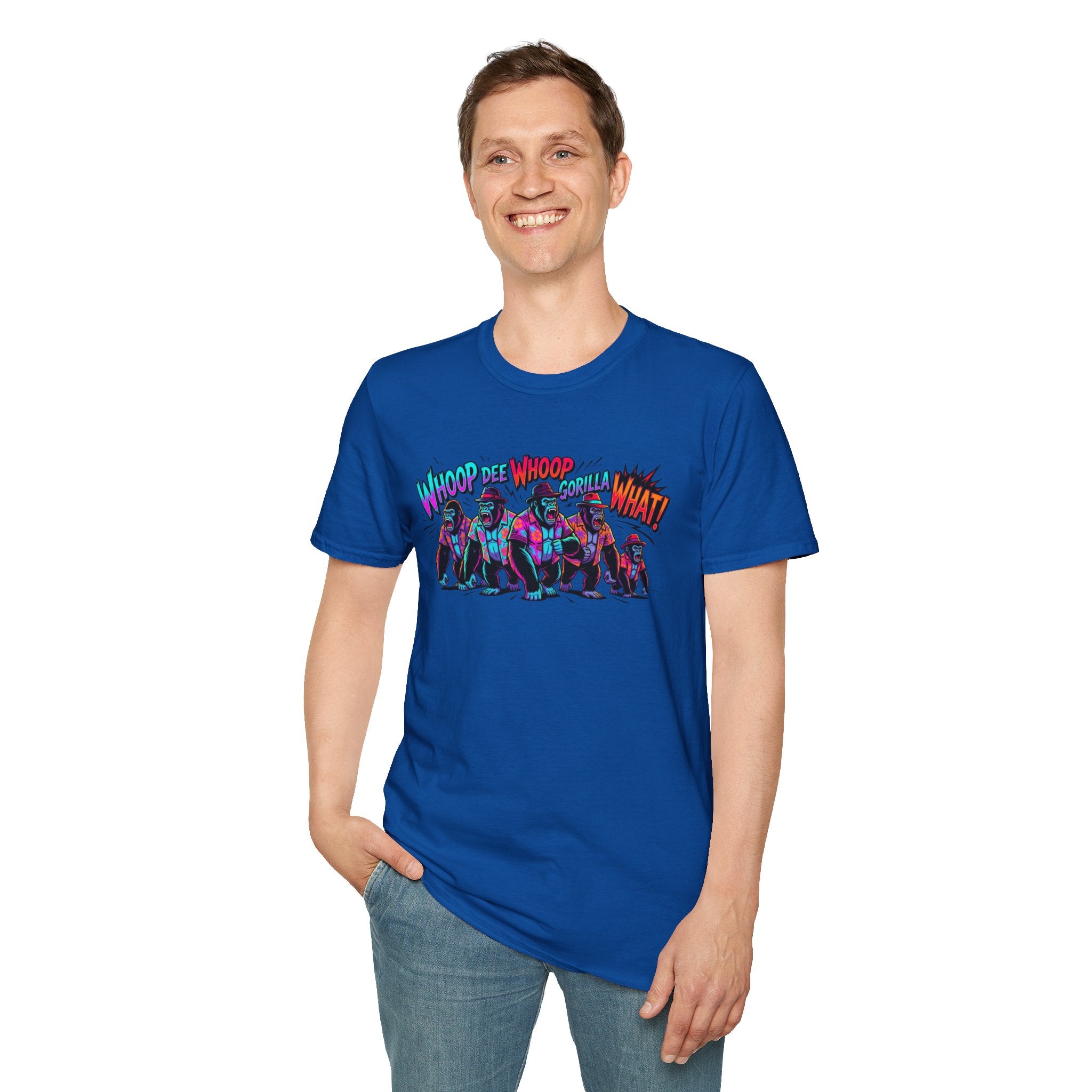 Gorilla Comic Pop Art T-Shirt — "Whoop Dee Whoop Gorilla What!" Graphic Tee
