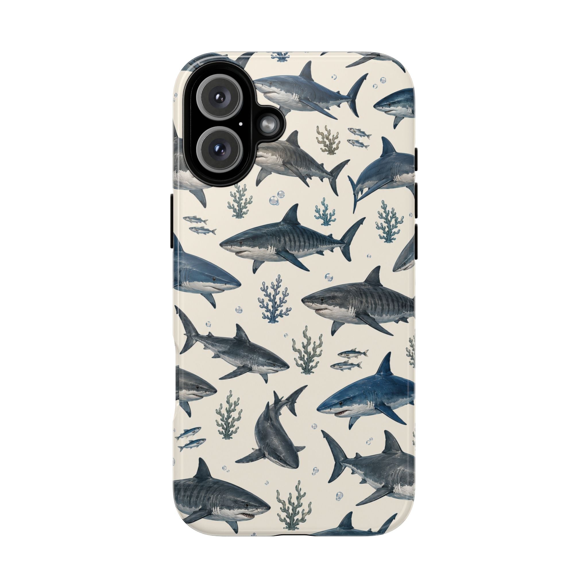 Shark Pattern Phone Case – Nautical Oceanic Phone Cover