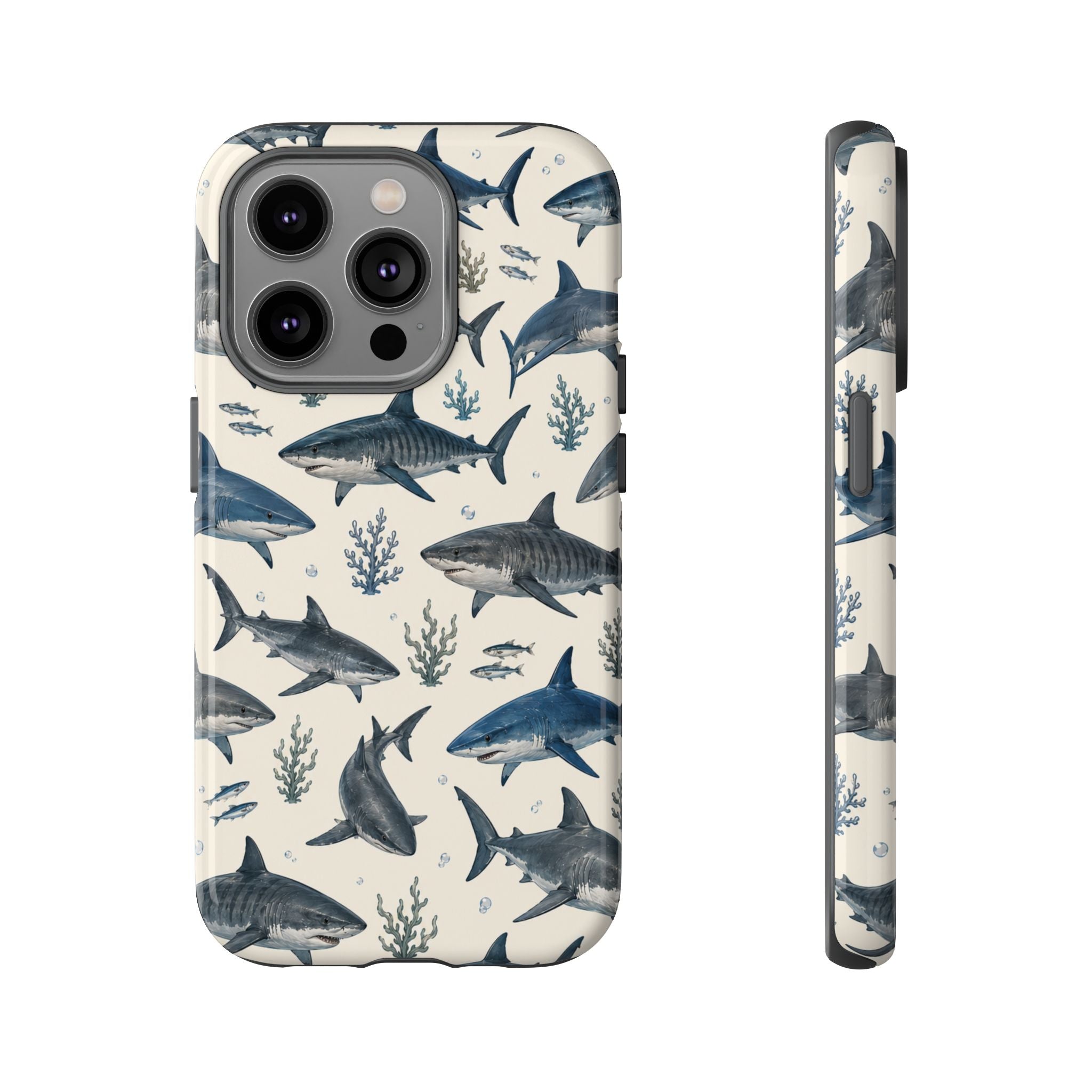 Shark Pattern Phone Case – Nautical Oceanic Phone Cover
