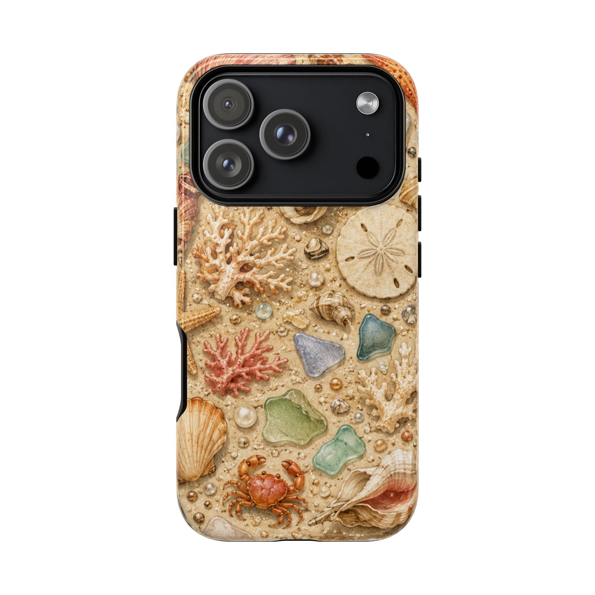 Beach Shells Phone Case — Seashell, Starfish & Sea Glass Coastal Design