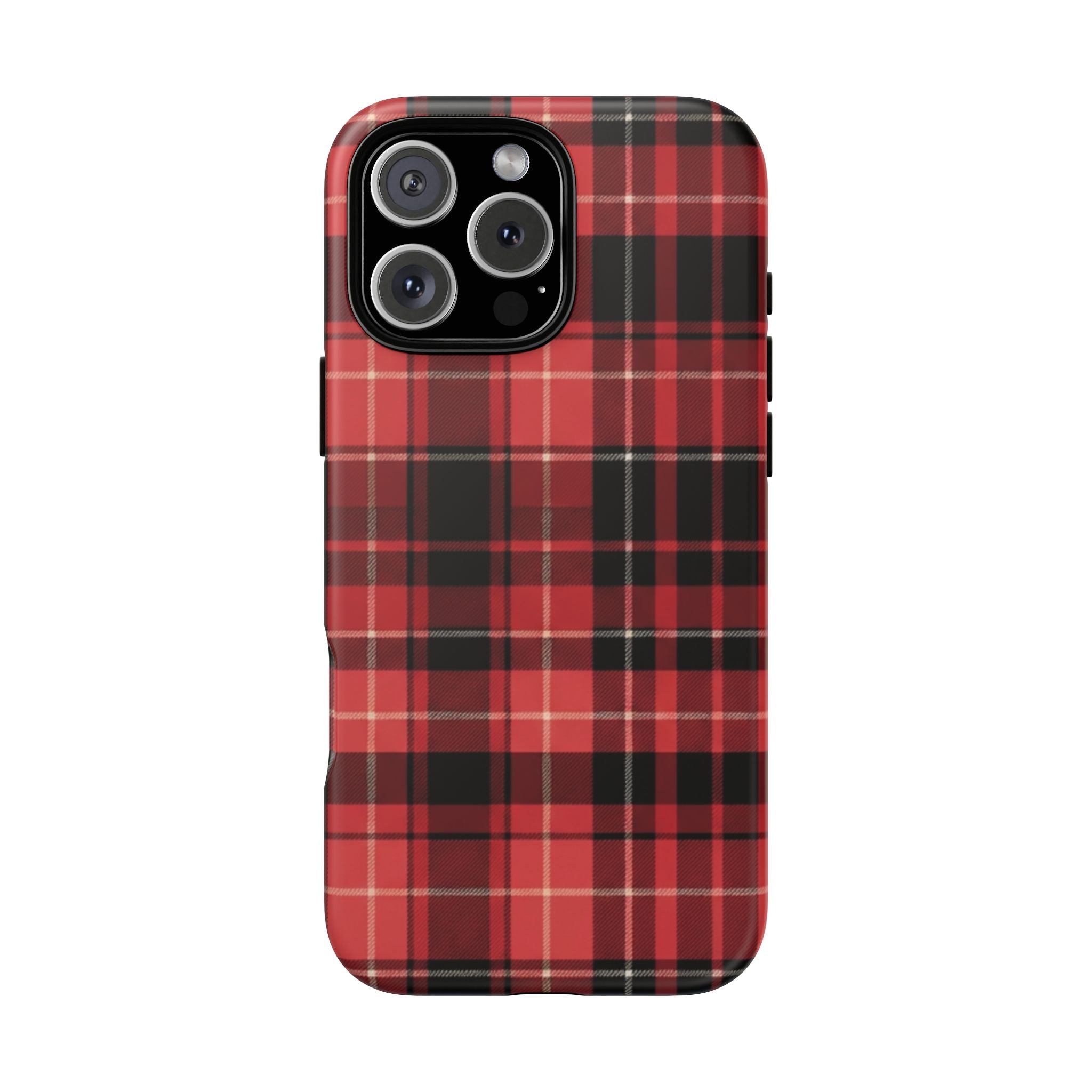 Red Black Buffalo Plaid Tough Phone Case