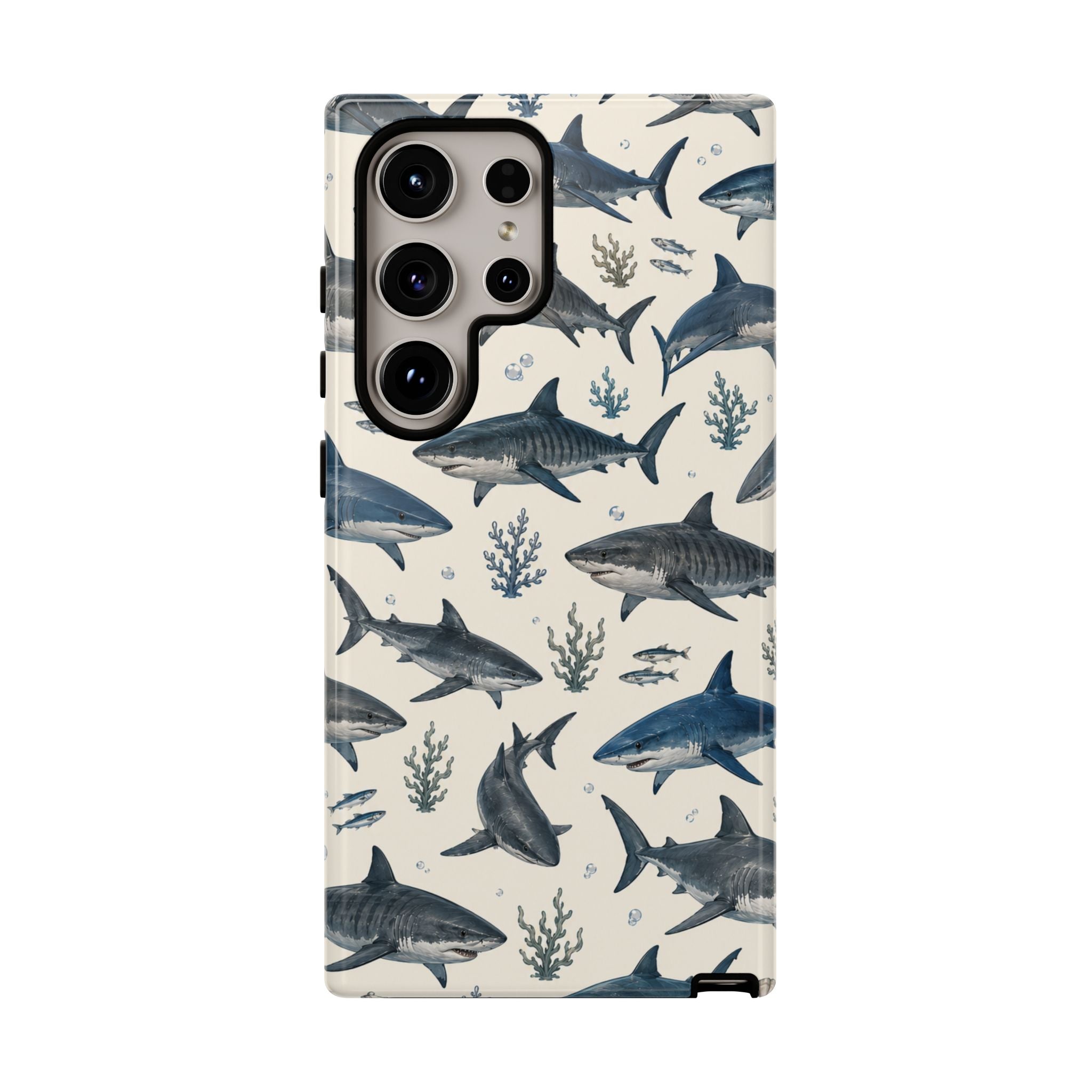 Shark Pattern Phone Case – Nautical Oceanic Phone Cover