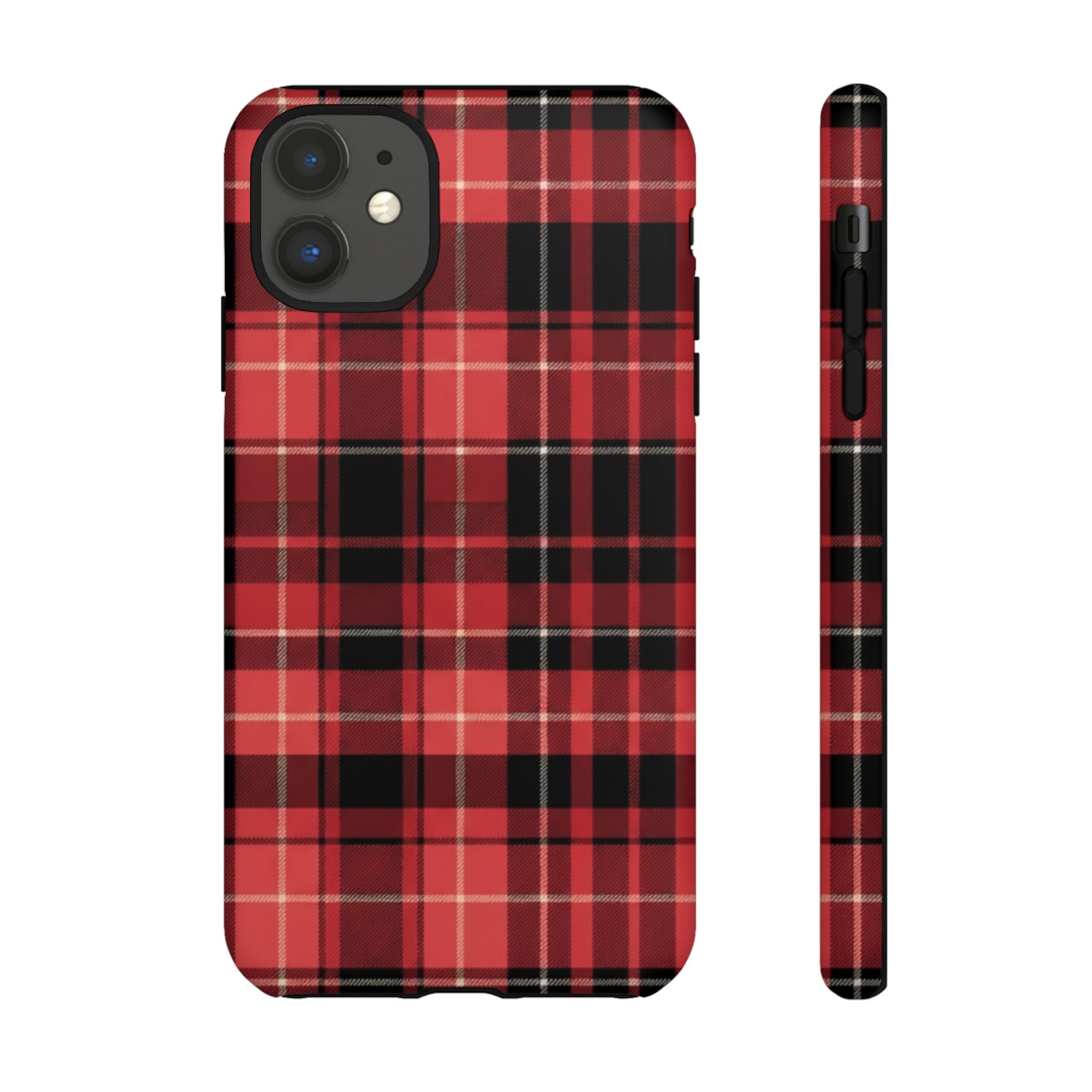 Red Black Buffalo Plaid Tough Phone Case