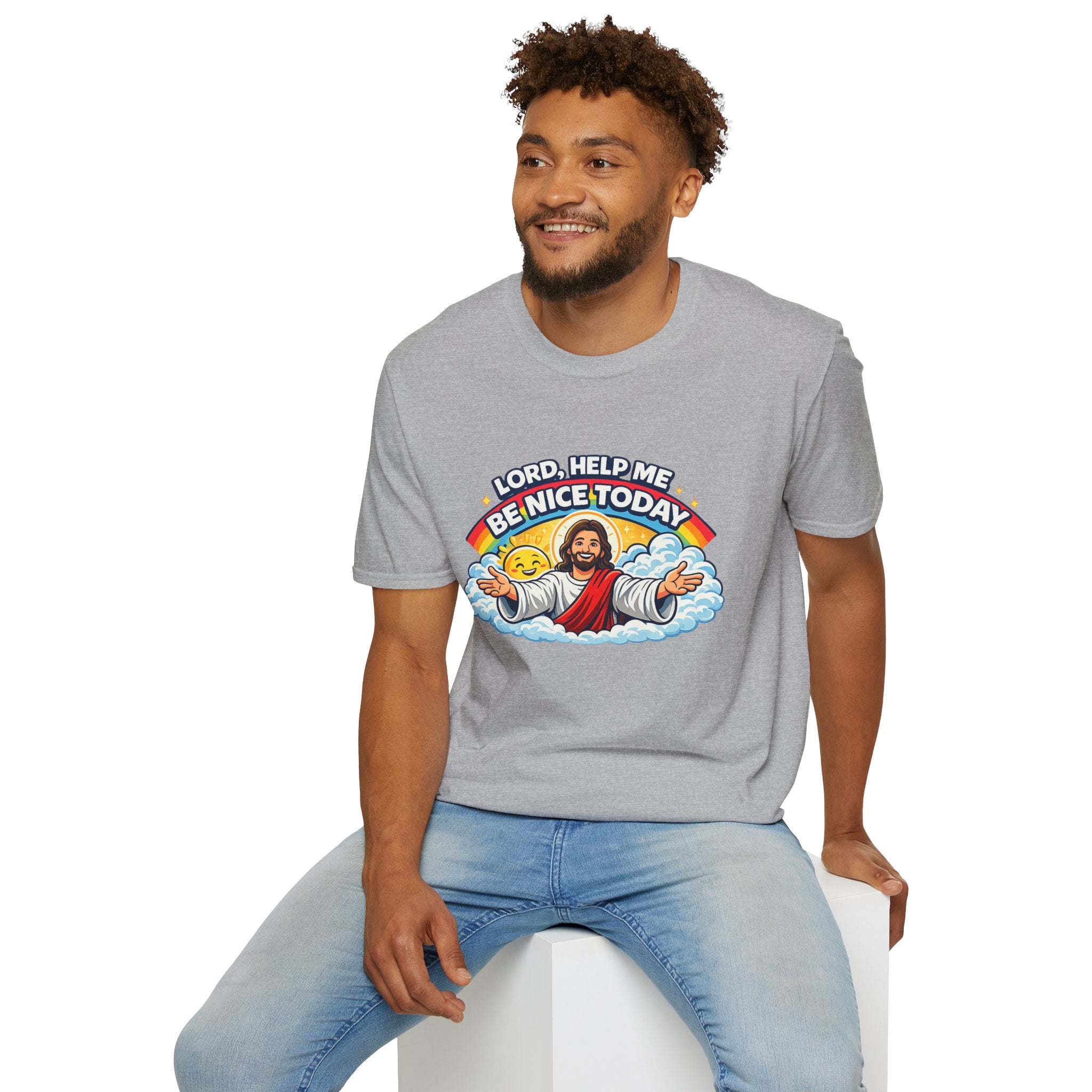 Lord Help Me Be Nice Today T-Shirt — Funny Jesus Christian Tee