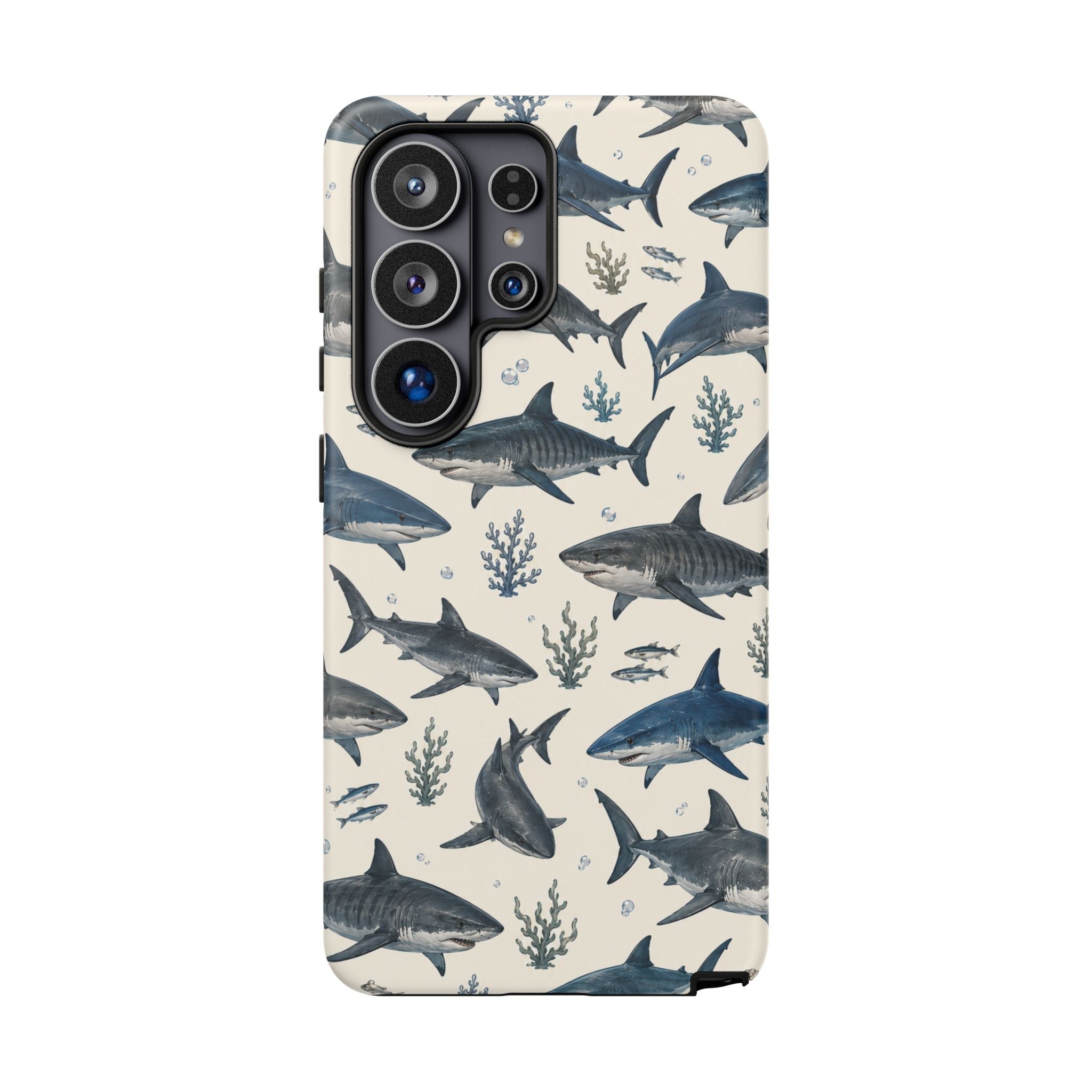 Shark Pattern Phone Case – Nautical Oceanic Phone Cover