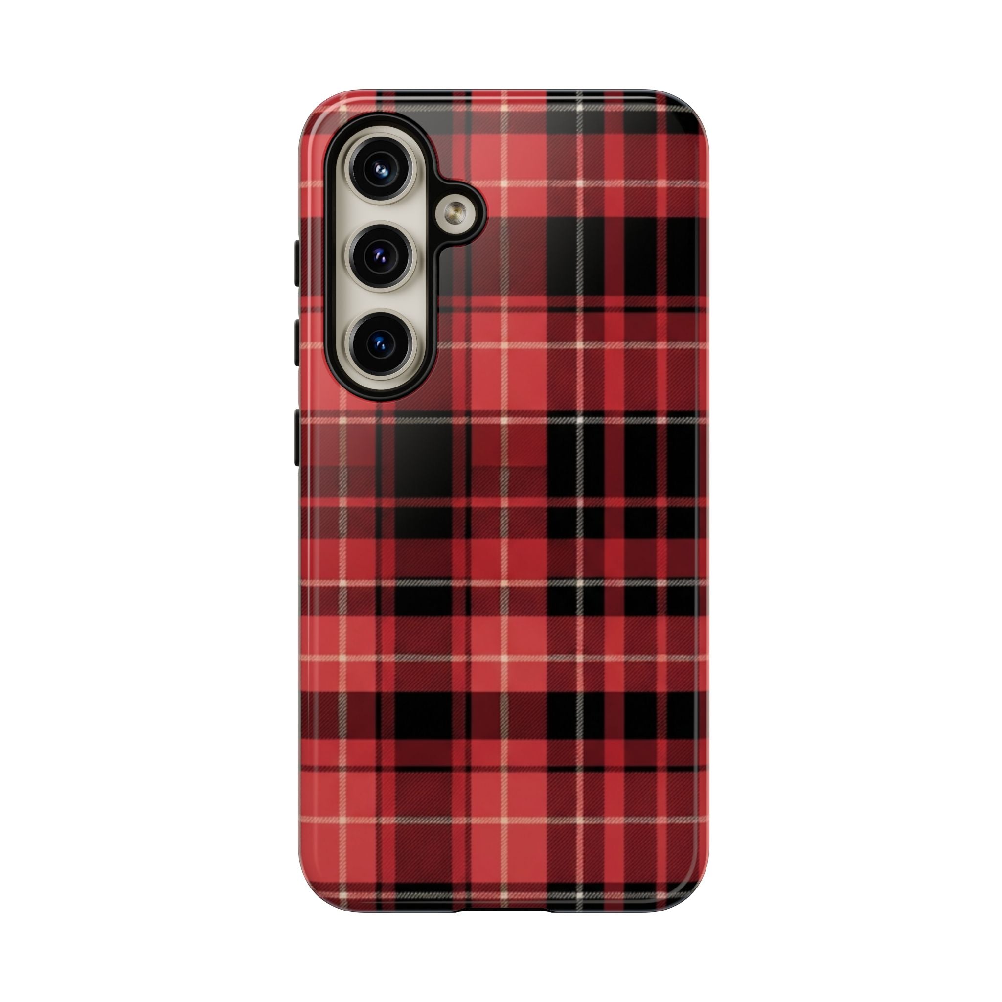 Red Black Buffalo Plaid Tough Phone Case