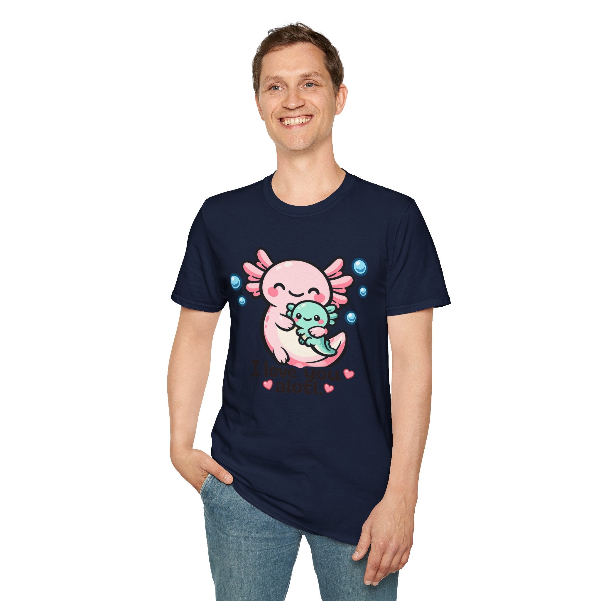"I love you a lotl" Cute Axolotl Family Tee
