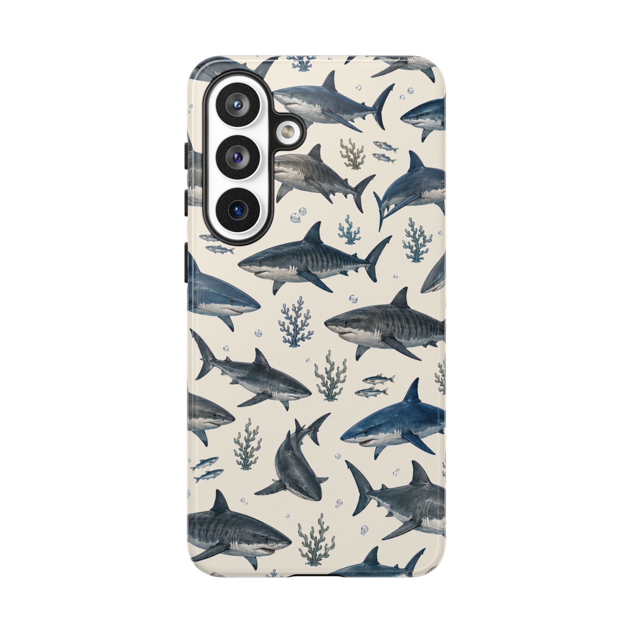 Shark Pattern Phone Case – Nautical Oceanic Phone Cover