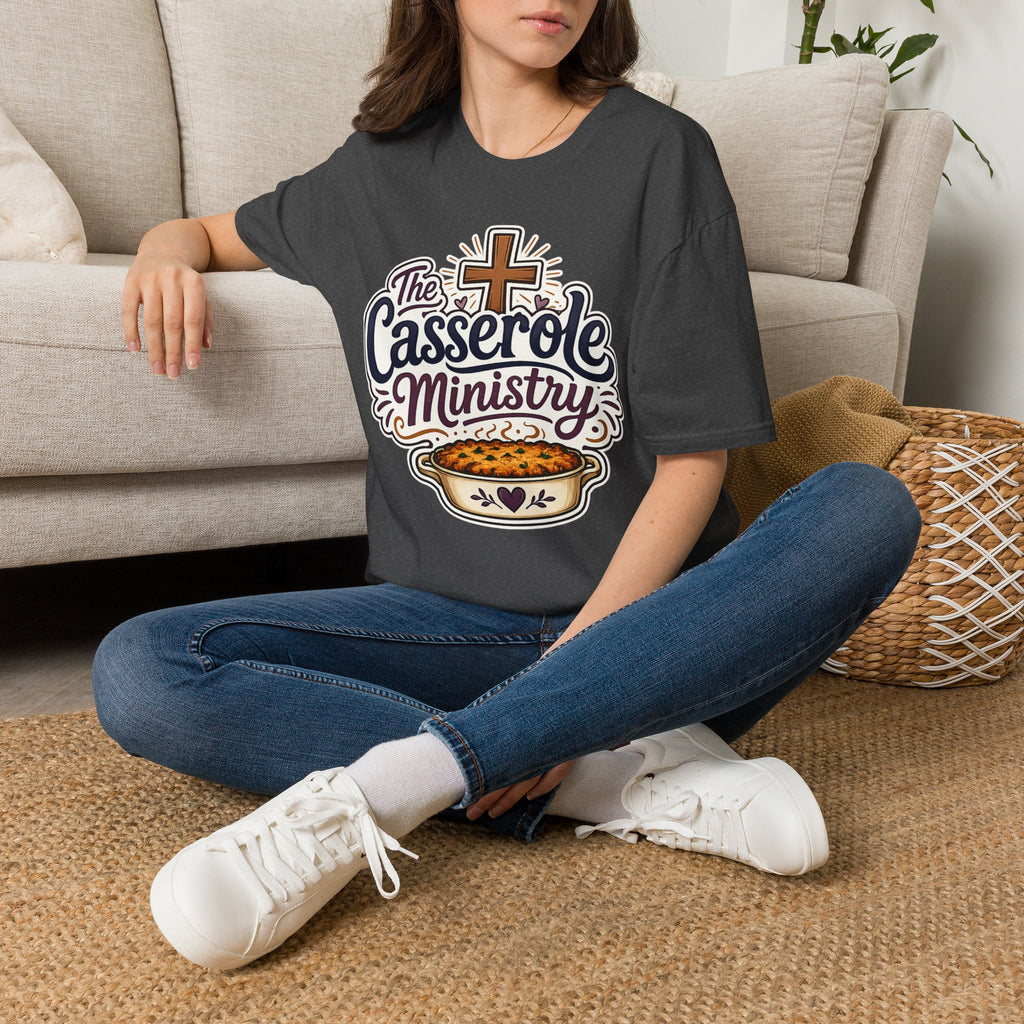 Casserole Ministry T-Shirt — Faith-Based Church Potluck Tee