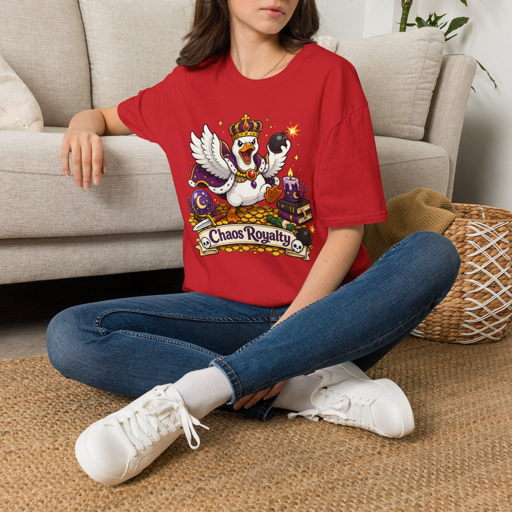 Chaos Royalty T-Shirt — Cute Crowned Goose Tee