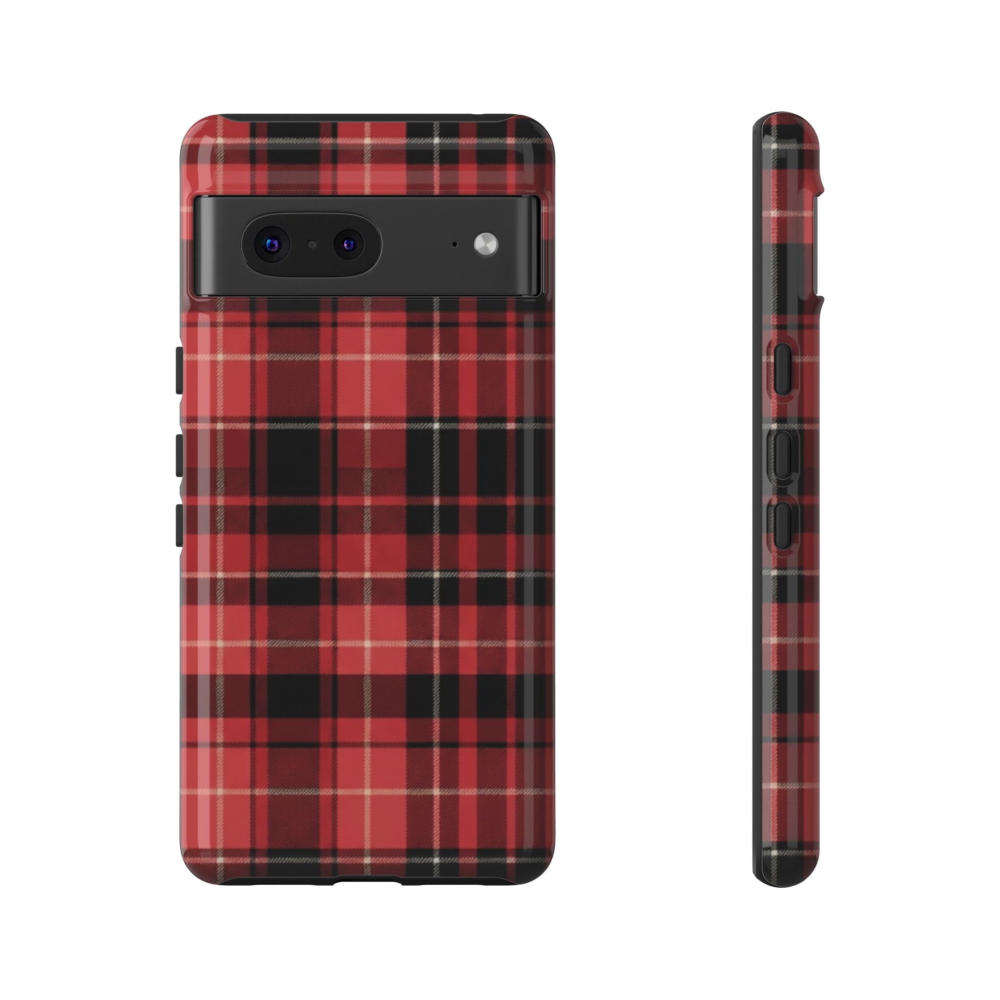 Red Black Buffalo Plaid Tough Phone Case