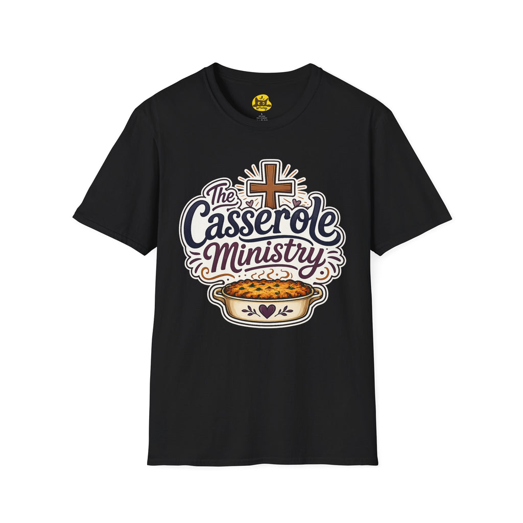 Casserole Ministry T-Shirt — Faith-Based Church Potluck Tee