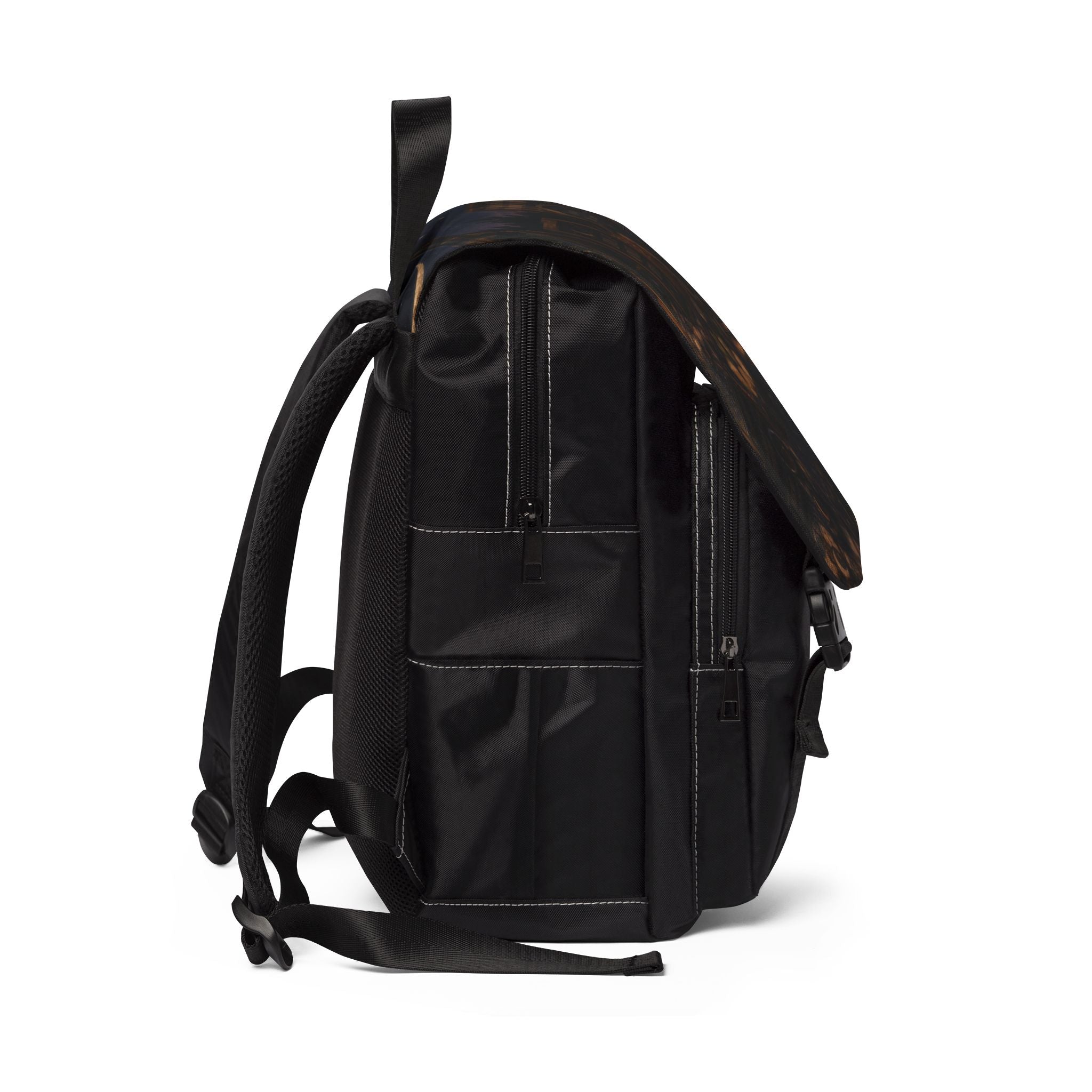 Starry Celestial Map Vintage Shoulder Backpack — Dark Picnic Universe Map Print