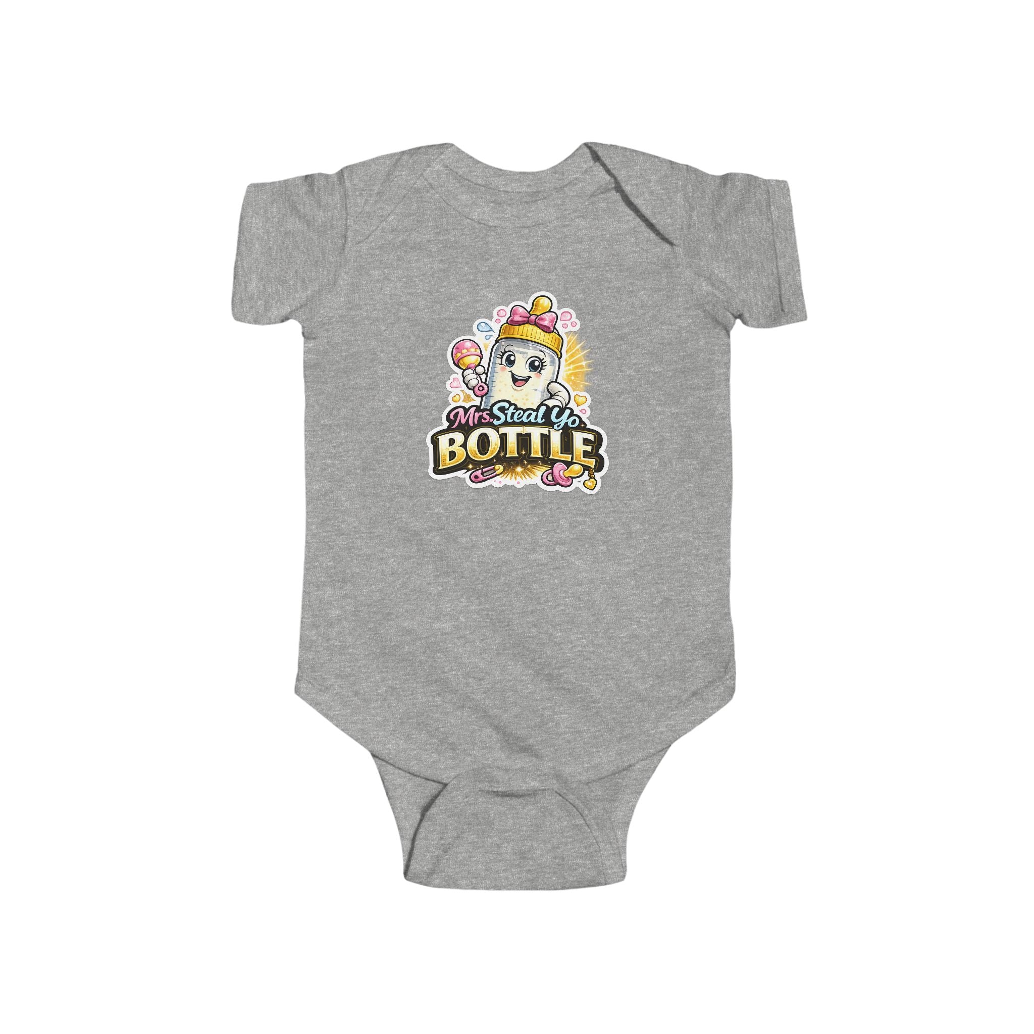 "Mrs. Steal Yo Bottle" Baby Onesie | Cute Infant Bodysuit Gift