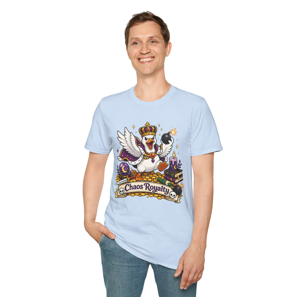 Chaos Royalty T-Shirt — Cute Crowned Goose Tee