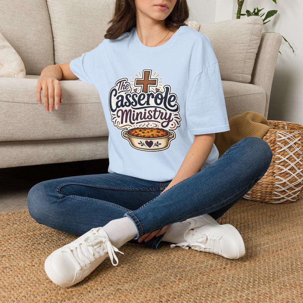 Casserole Ministry T‑Shirt — Faith & Fellowship Church Cooking Crew Tee
