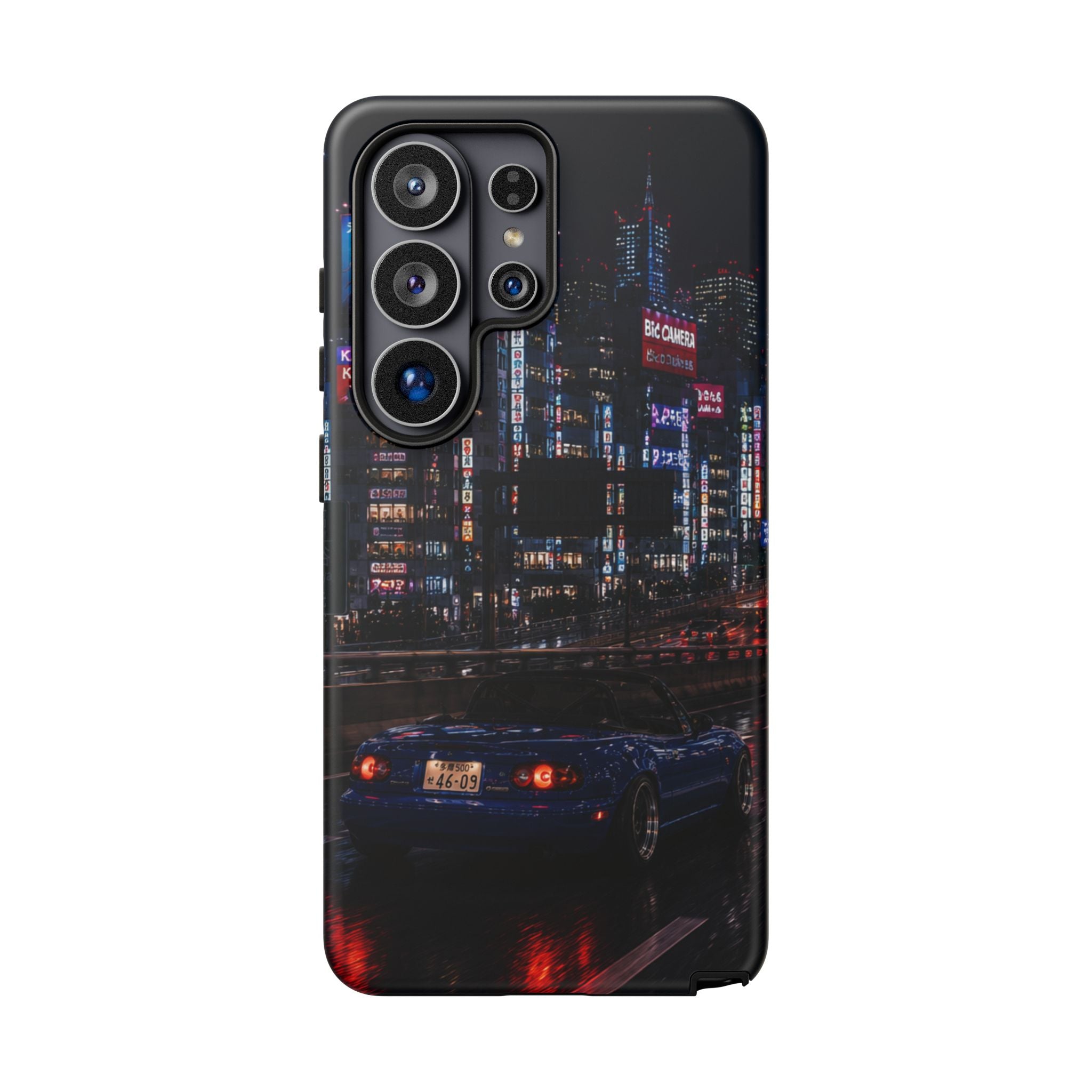 Tokyo Phone Case - Neon City Night Racer (Protective Tough Case)