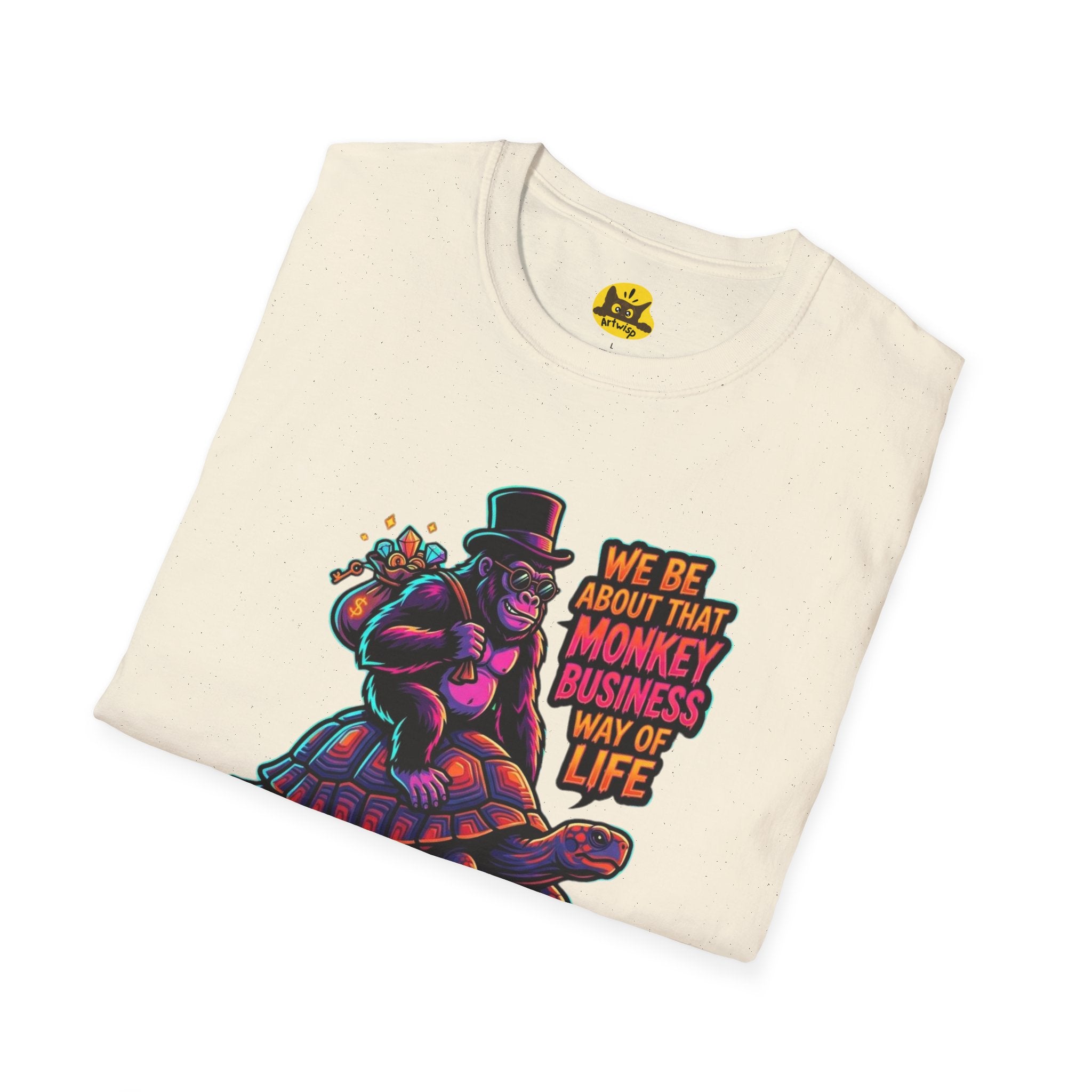 T-Shirt — 'We Be About That Monkey Business Way Of Life' Graphic Tee