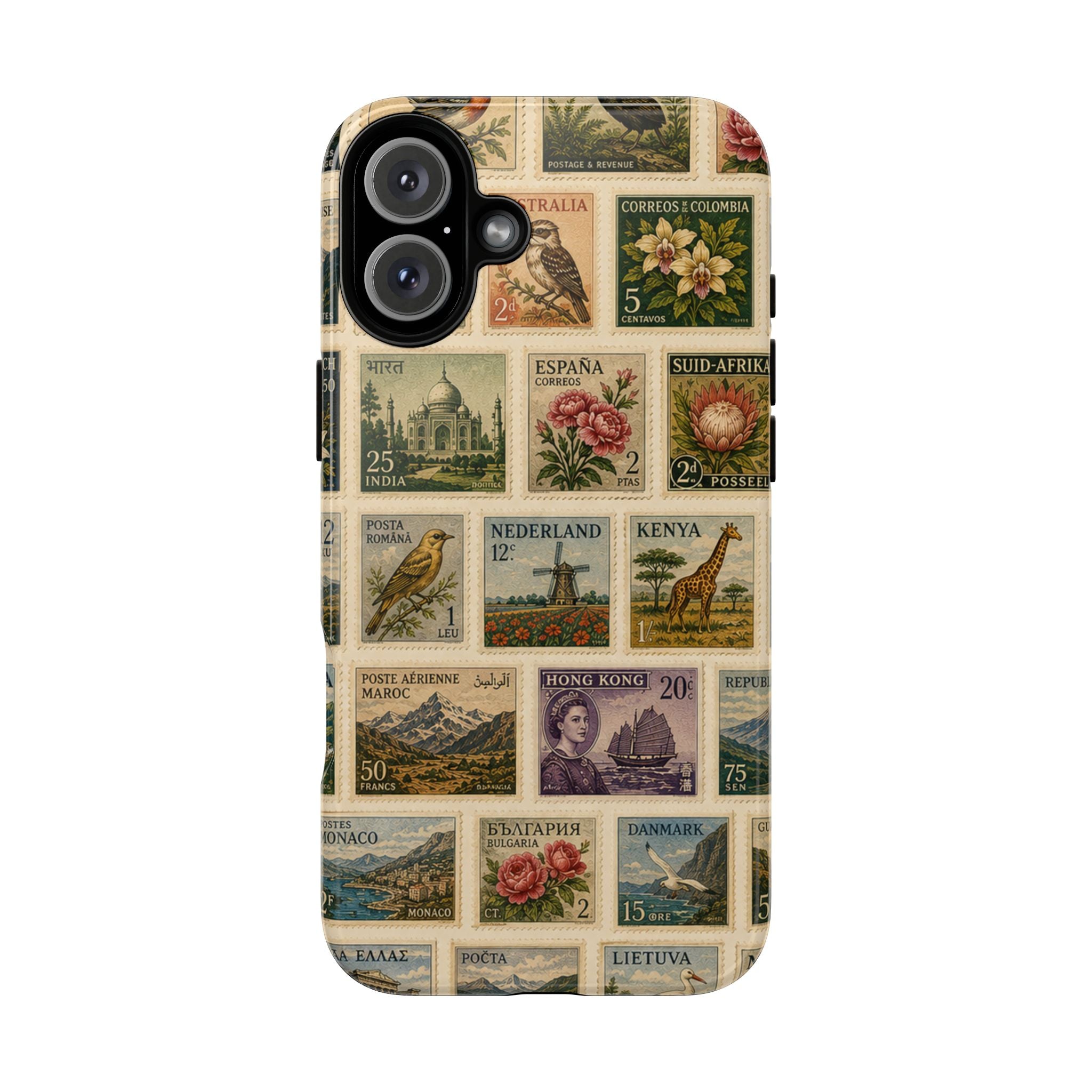 Vintage Postage Stamp Phone Case | Multiple Types