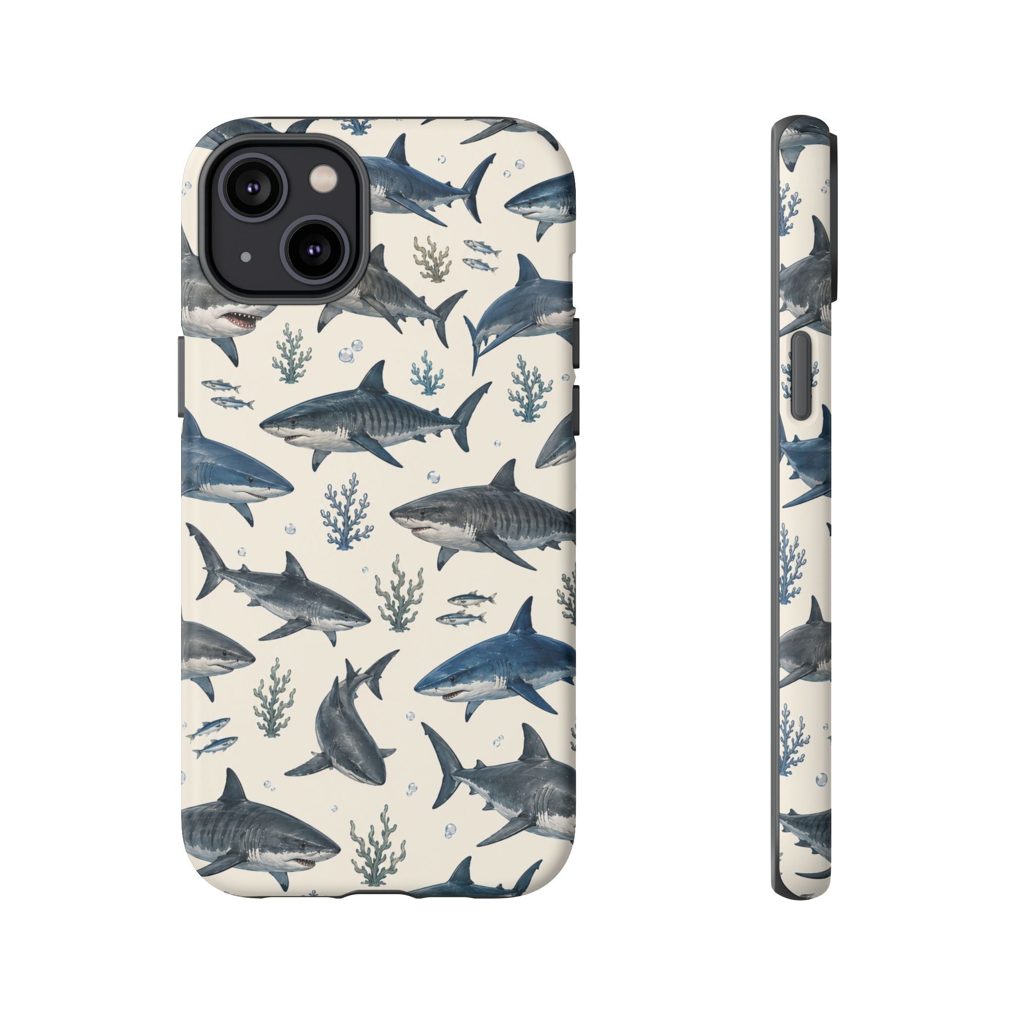 Shark Pattern Phone Case – Nautical Oceanic Phone Cover