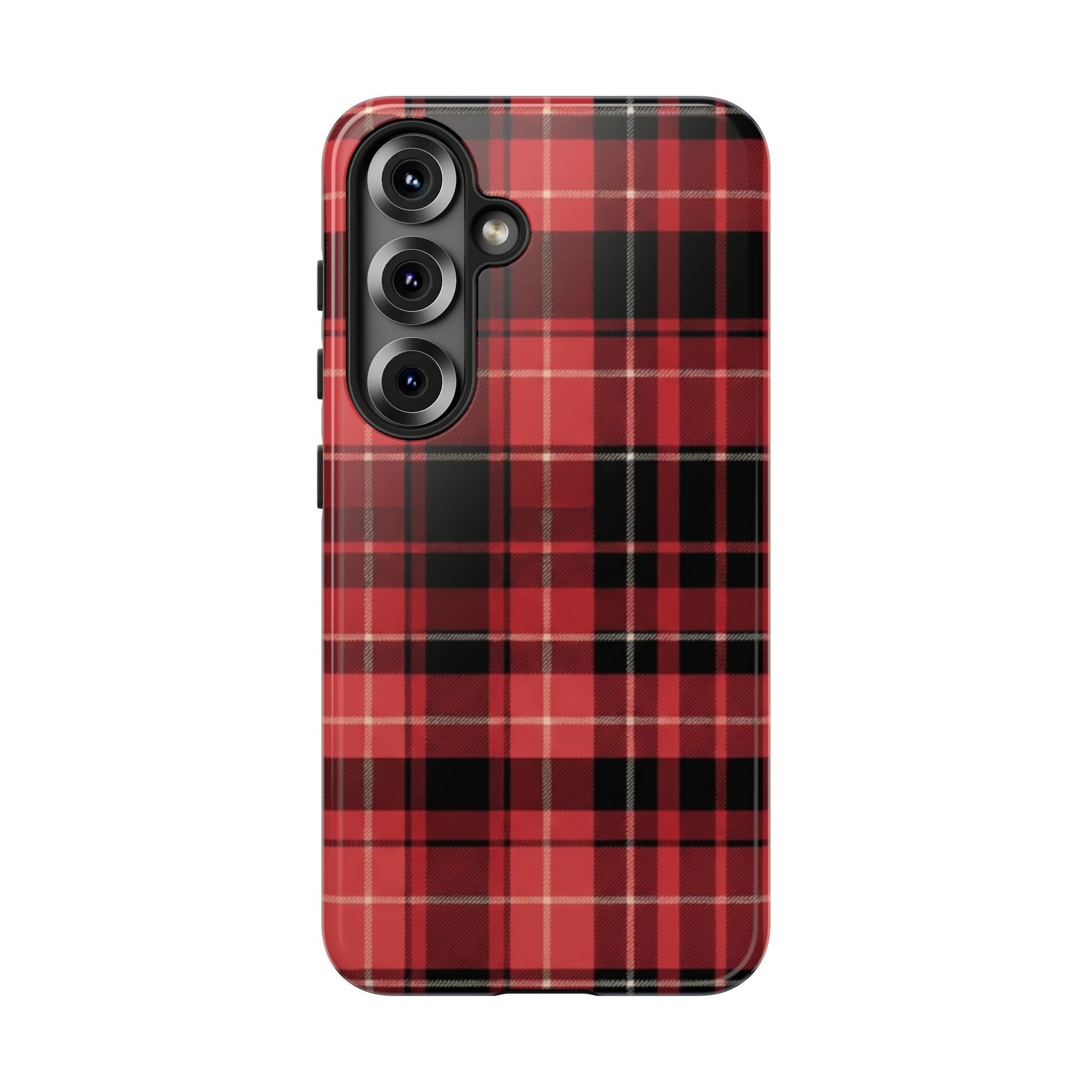 Red Black Buffalo Plaid Tough Phone Case