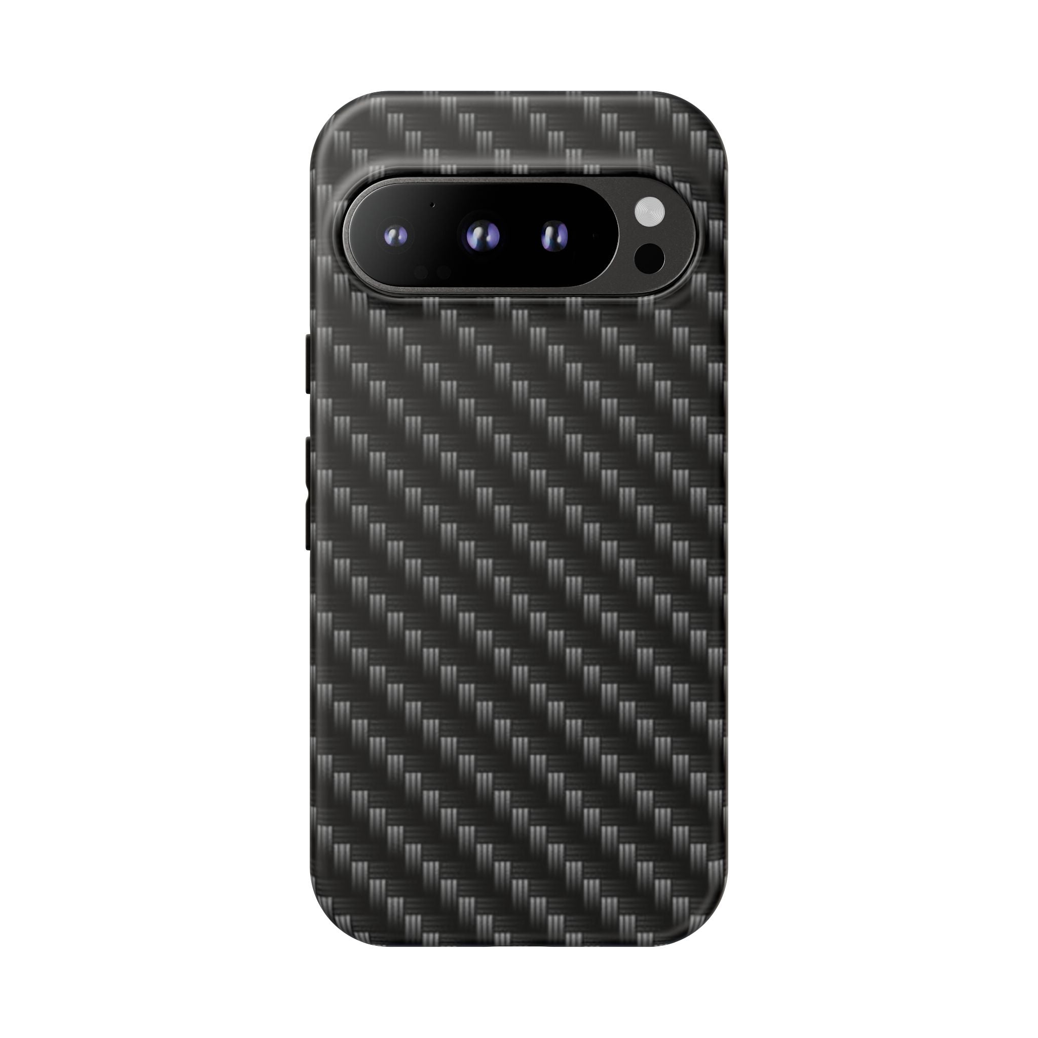 Carbon Fiber Pattern Tough Phone Case - Slim Protective Phone Cover