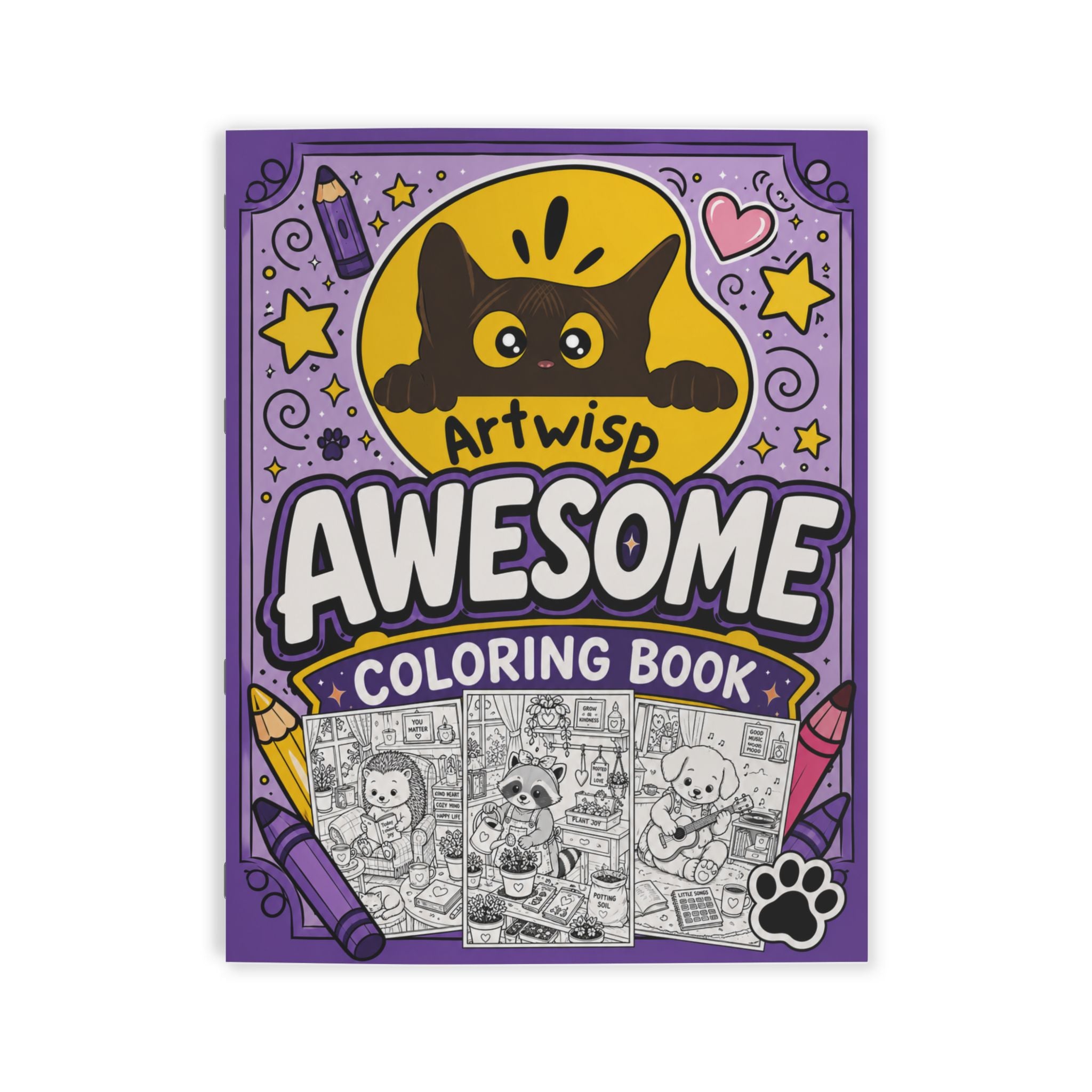 Awesome Cozy Animals Coloring Book — Cozy Coloring Book (Create. Color. Imagine.)