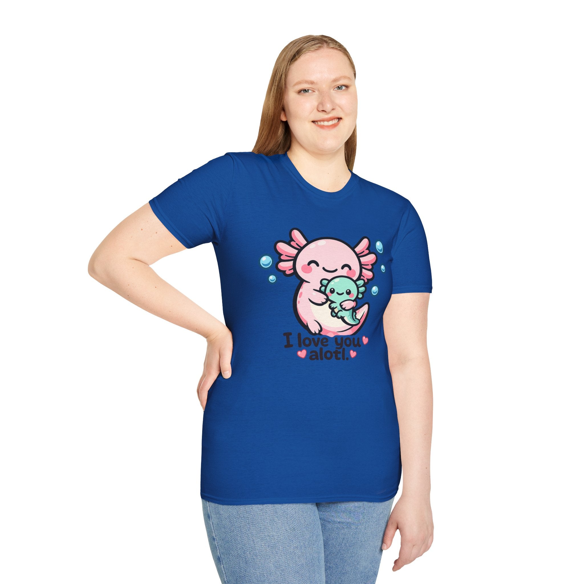 "I love you a lotl" Cute Axolotl Family Tee