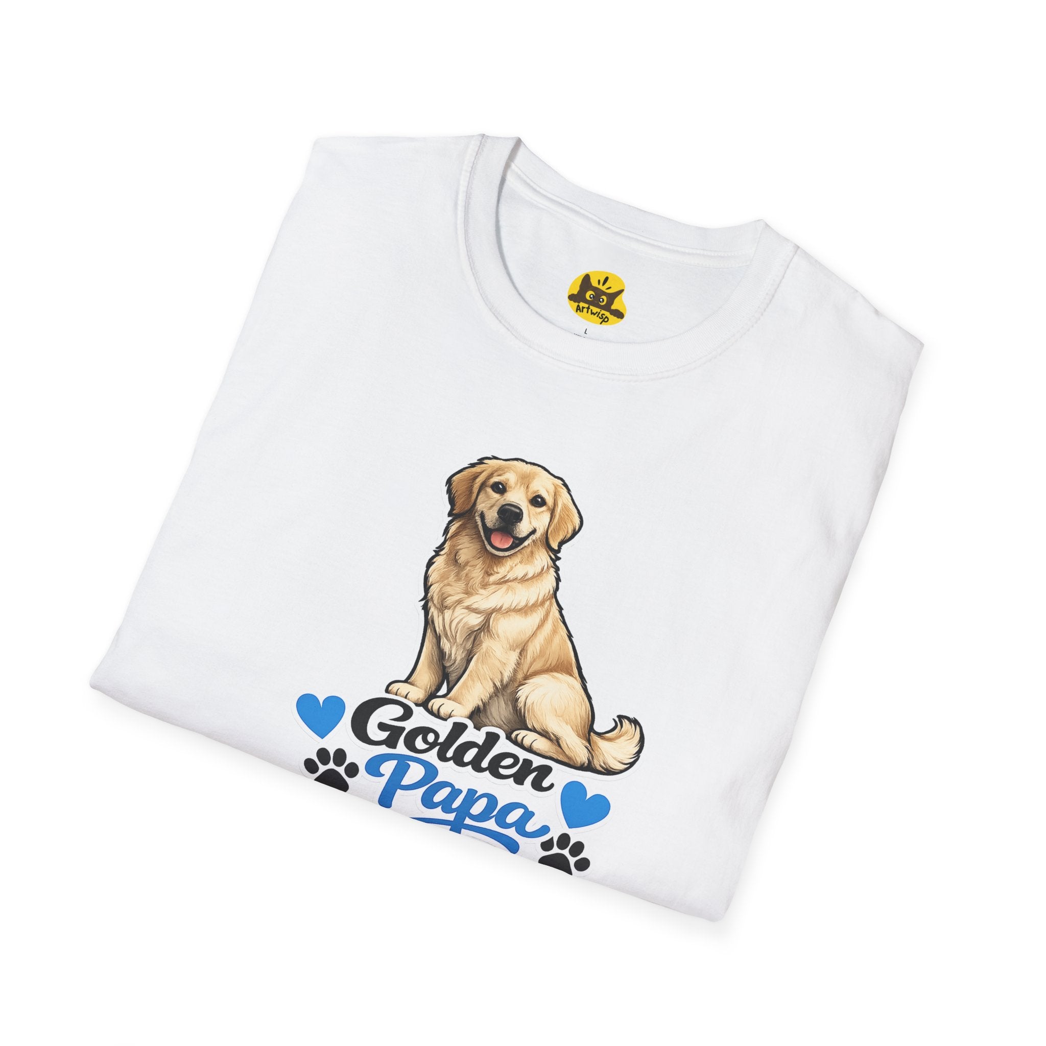 Golden Retriever Papa T‑Shirt — Cute Golden Dog Dad Tee