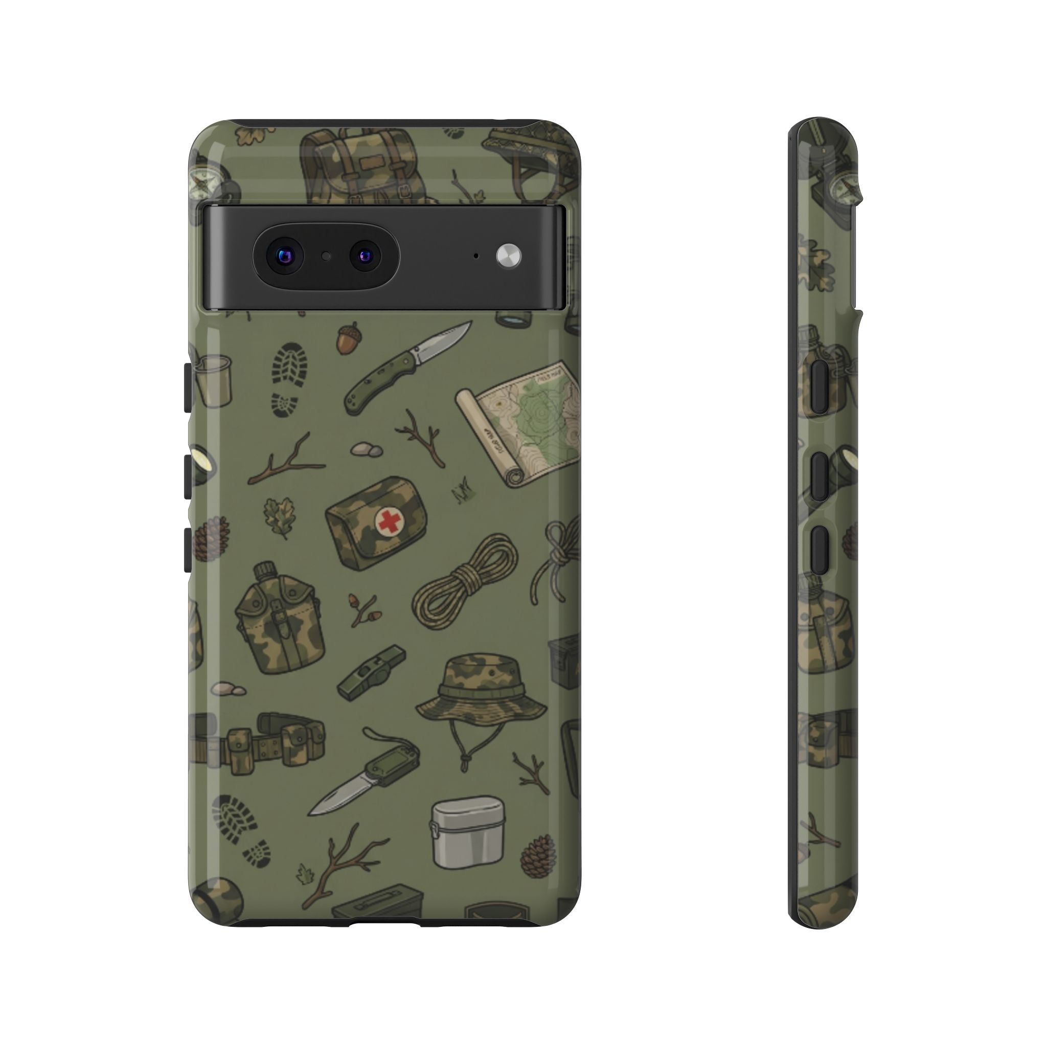 Tactical Gear Phone Case — Military Camping Outdoor Pattern