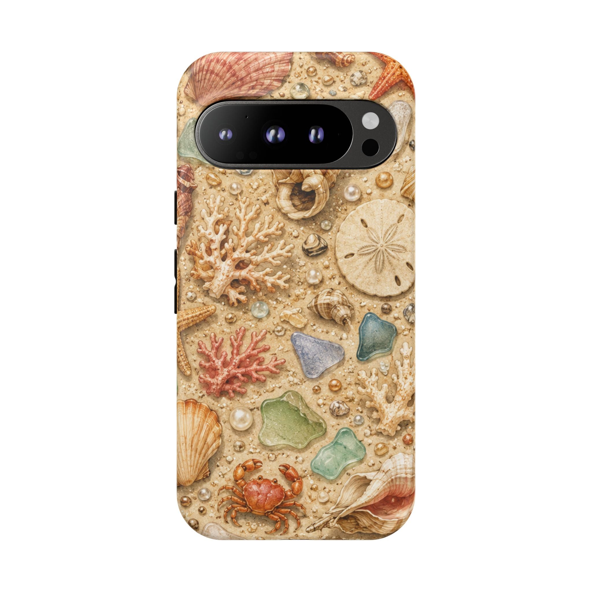 Beach Shells Phone Case — Seashell, Starfish & Sea Glass Coastal Design