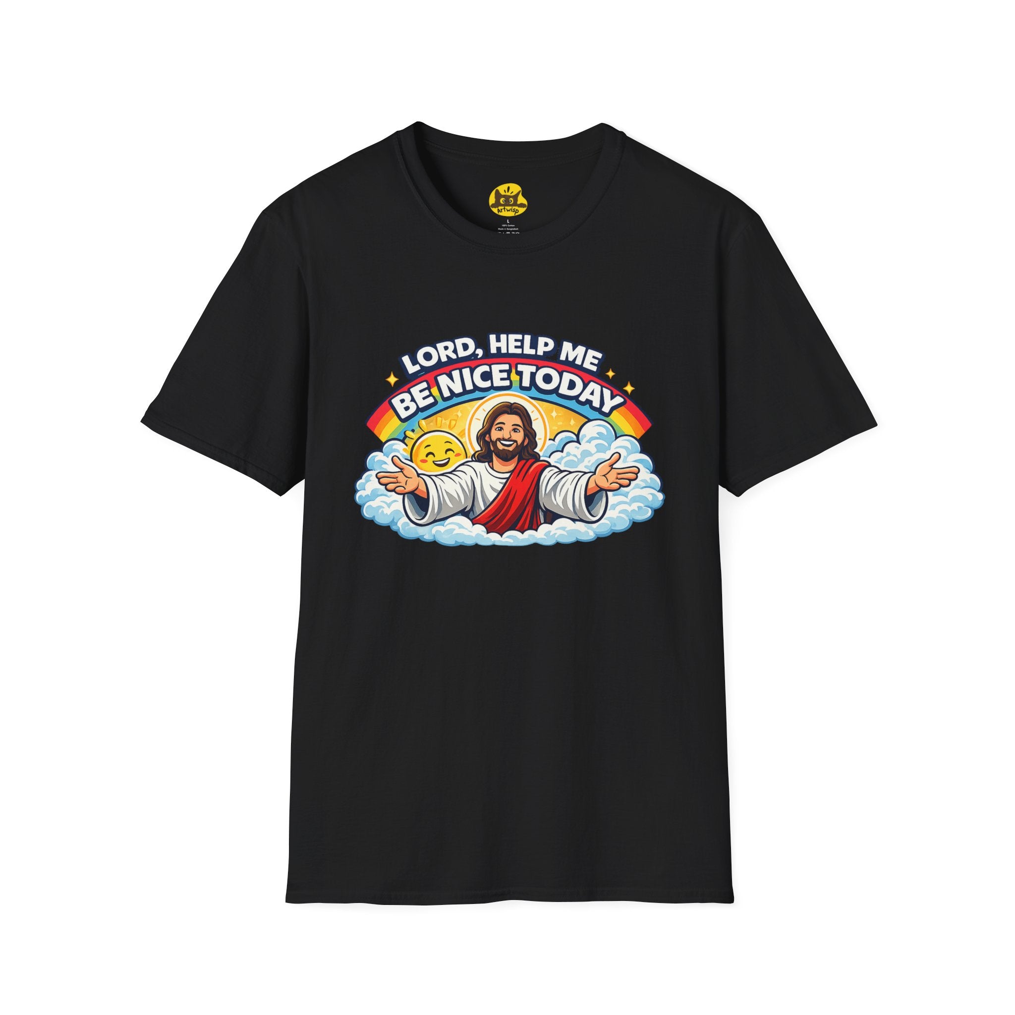 Lord Help Me Be Nice Today T-Shirt — Funny Jesus Christian Tee