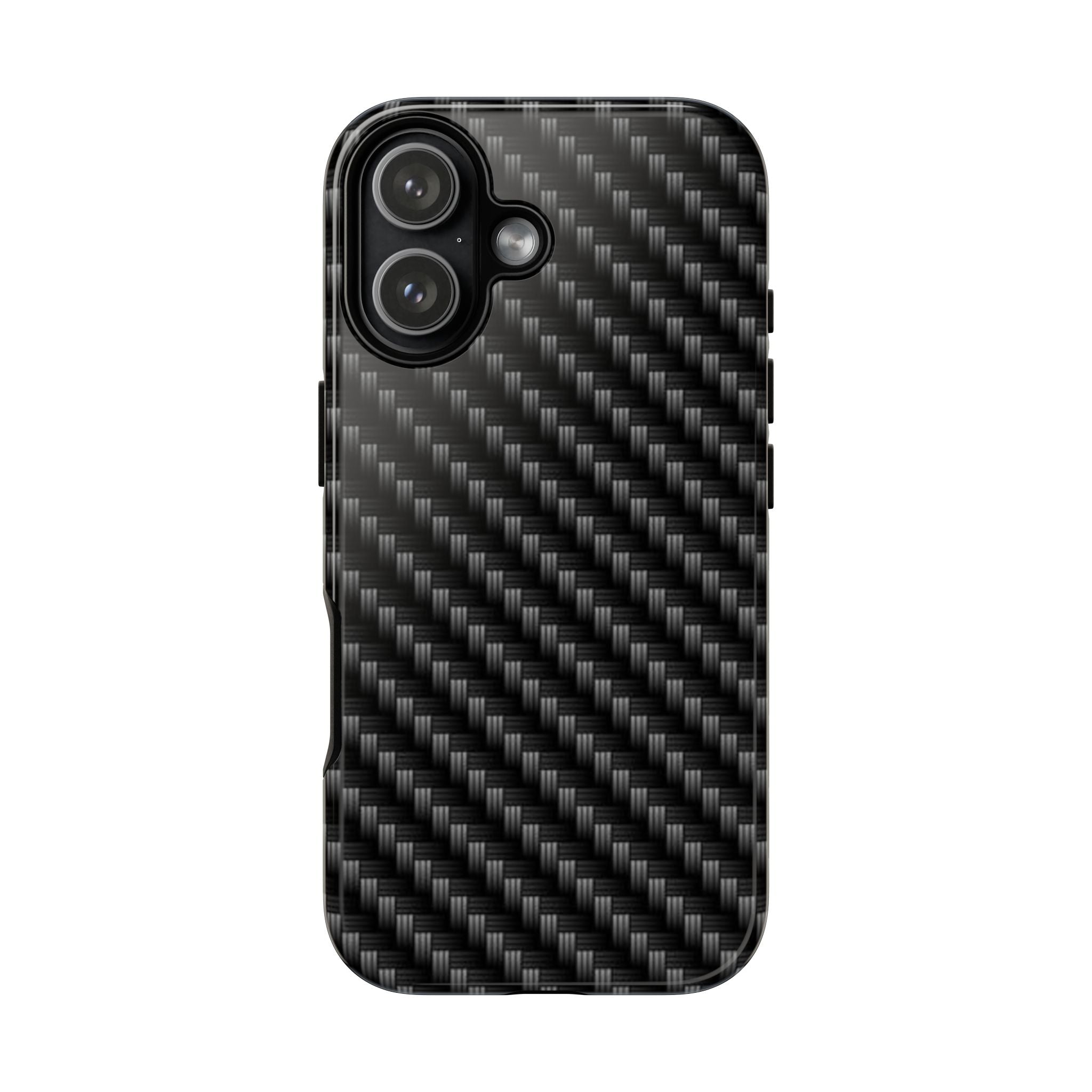 Carbon Fiber Pattern Tough Phone Case - Slim Protective Phone Cover