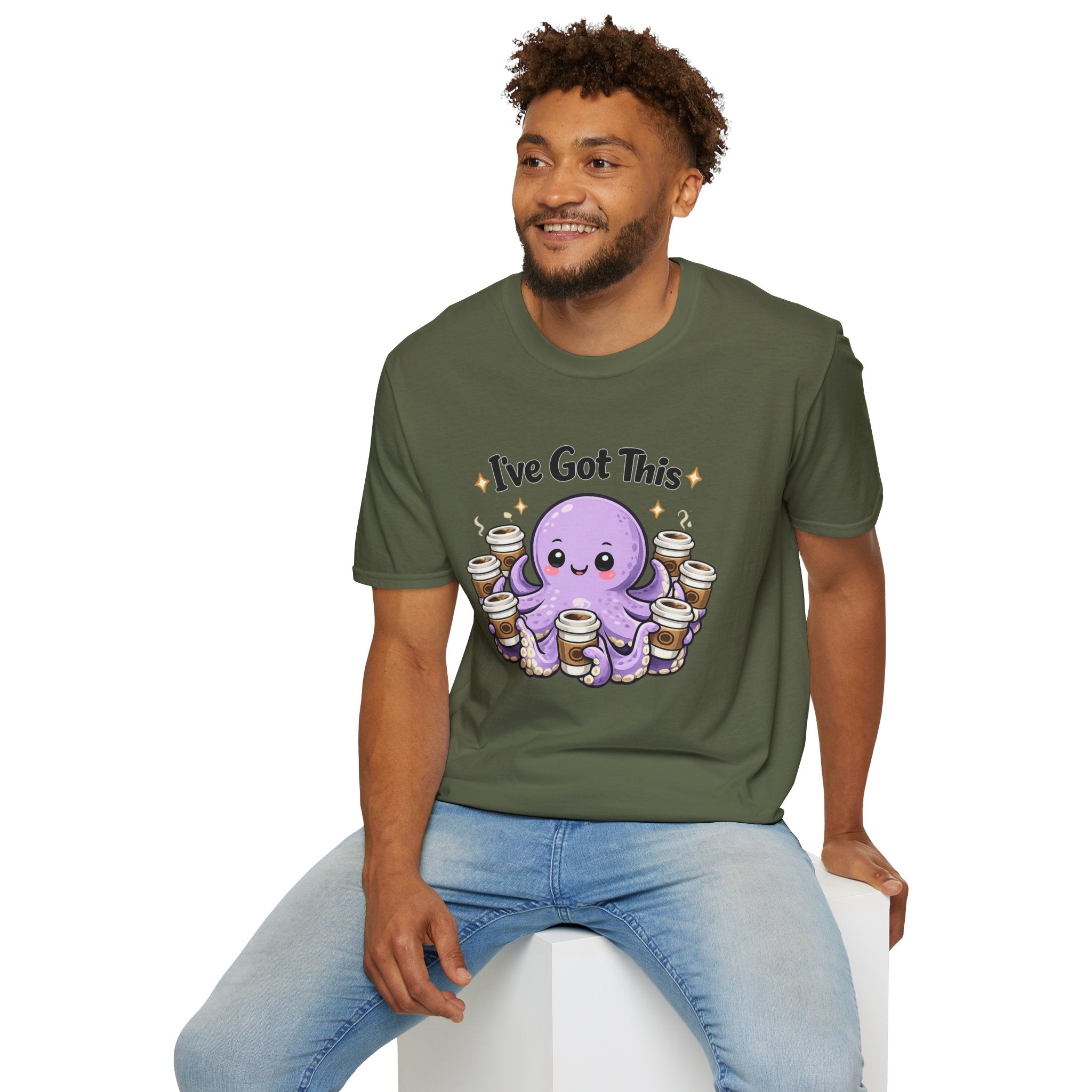 I’ve Got This Octopus Coffee Tee — Cute Motivational Graphic T-Shirt