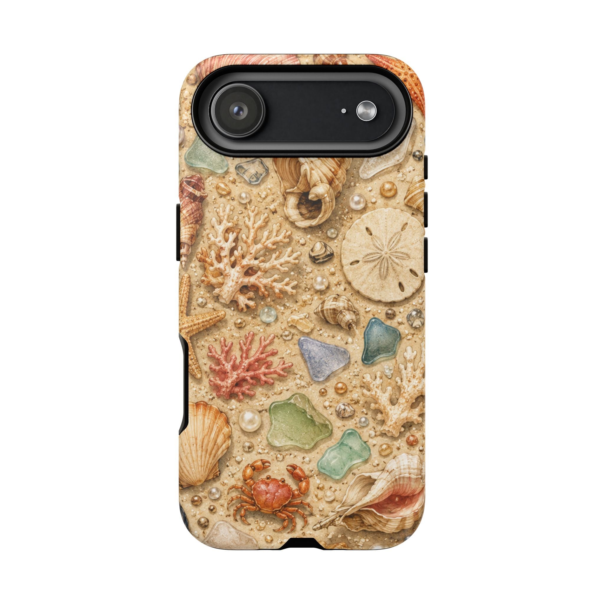 Beach Shells Phone Case — Seashell, Starfish & Sea Glass Coastal Design