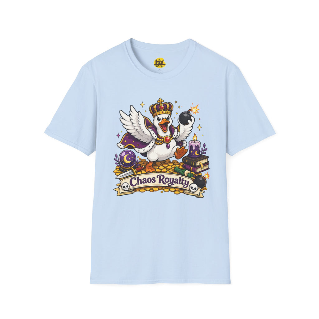 Chaos Royalty T-Shirt — Cute Crowned Goose Tee