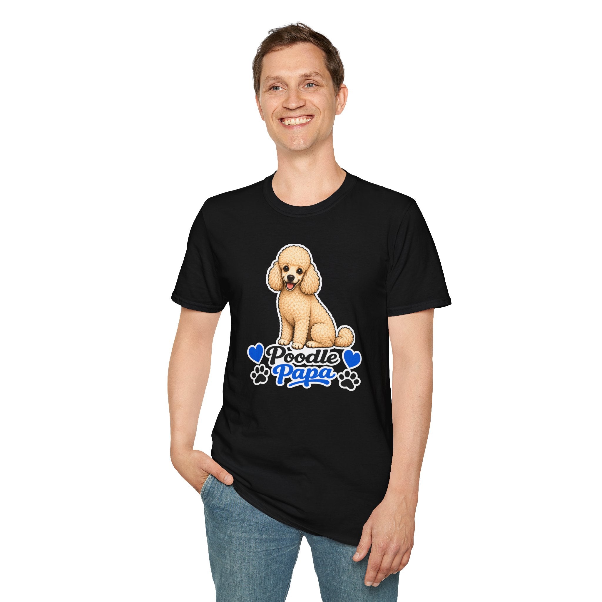 Poodle Papa T-Shirt – Cute Poodle Graphic Tee for Dog Lovers
