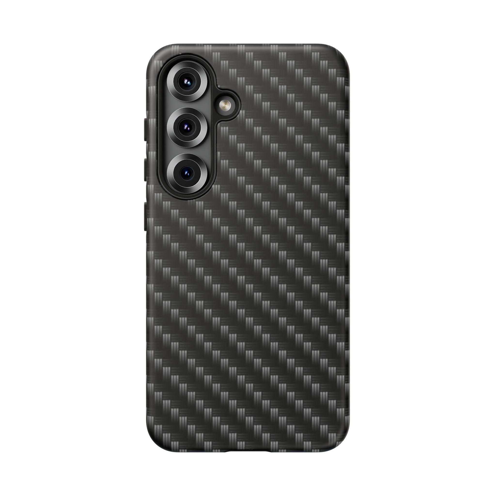 Carbon Fiber Pattern Tough Phone Case - Slim Protective Phone Cover