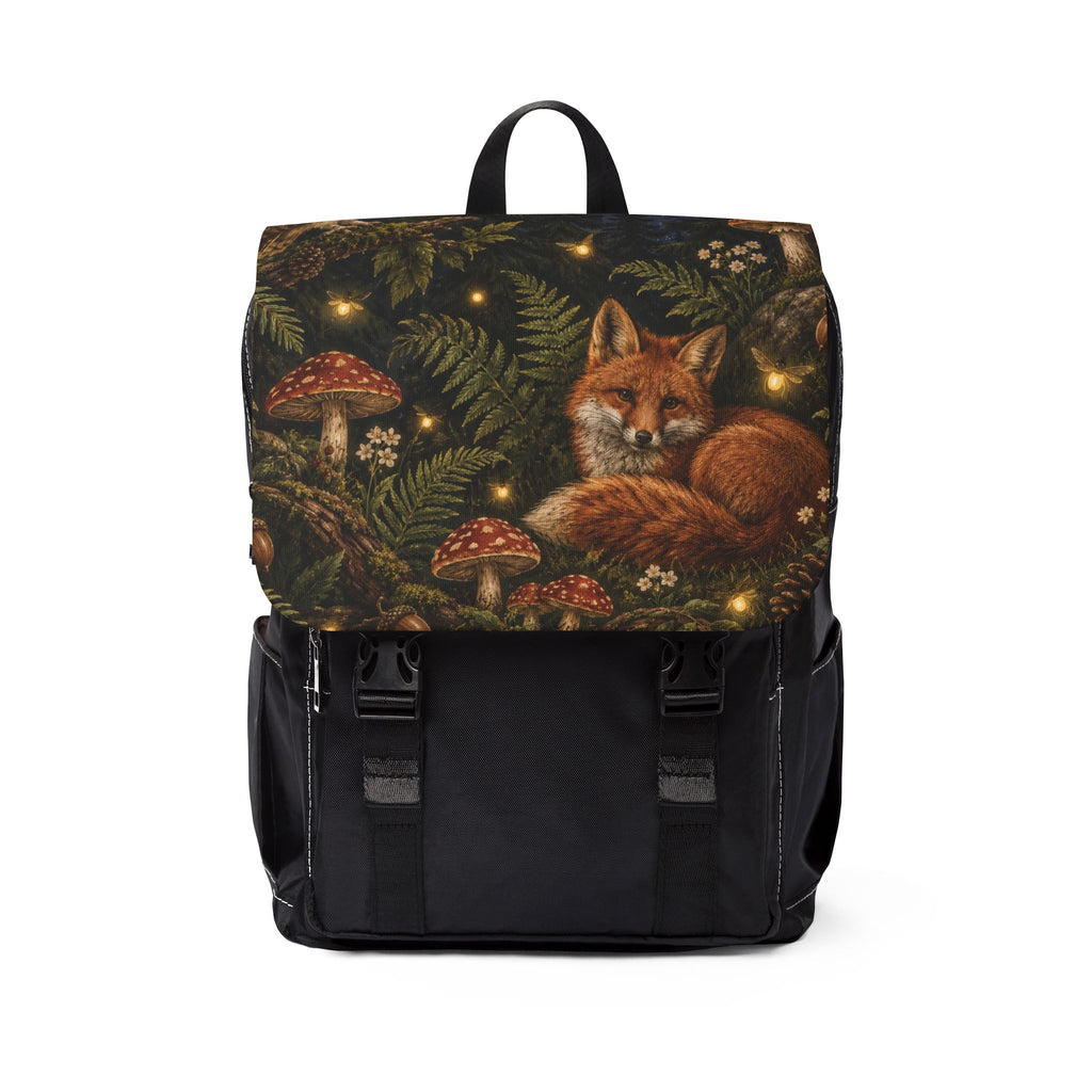 Fox & Mushroom Forest Shoulder Backpack