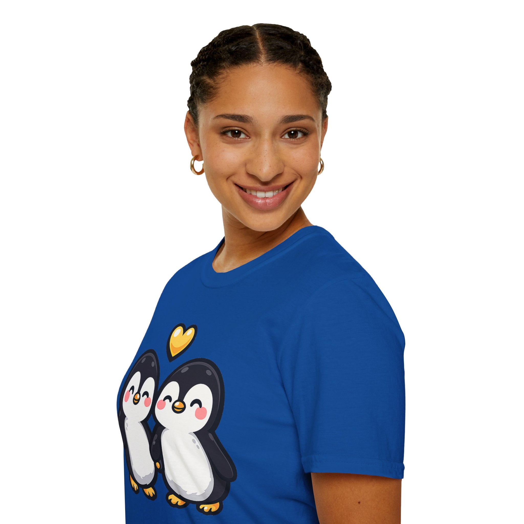 Cute Male Penguin Couple T-Shirt — Gift Tee
