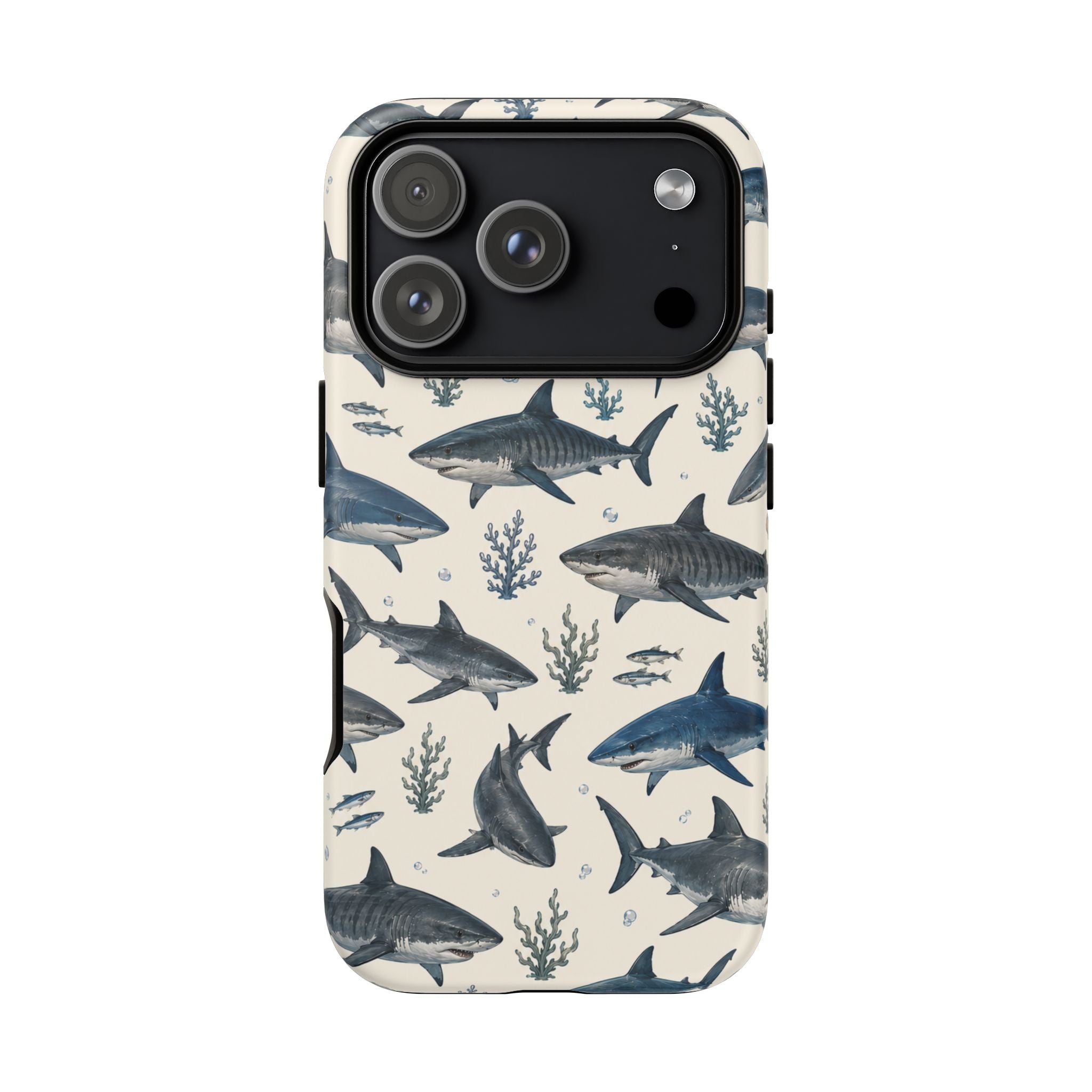 Shark Pattern Phone Case – Nautical Oceanic Phone Cover
