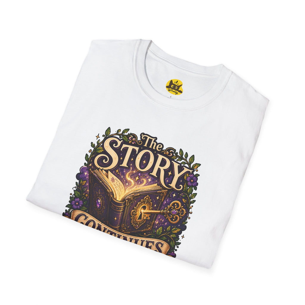 The Story Continues T-Shirt — Fantasy Book Lover Tee